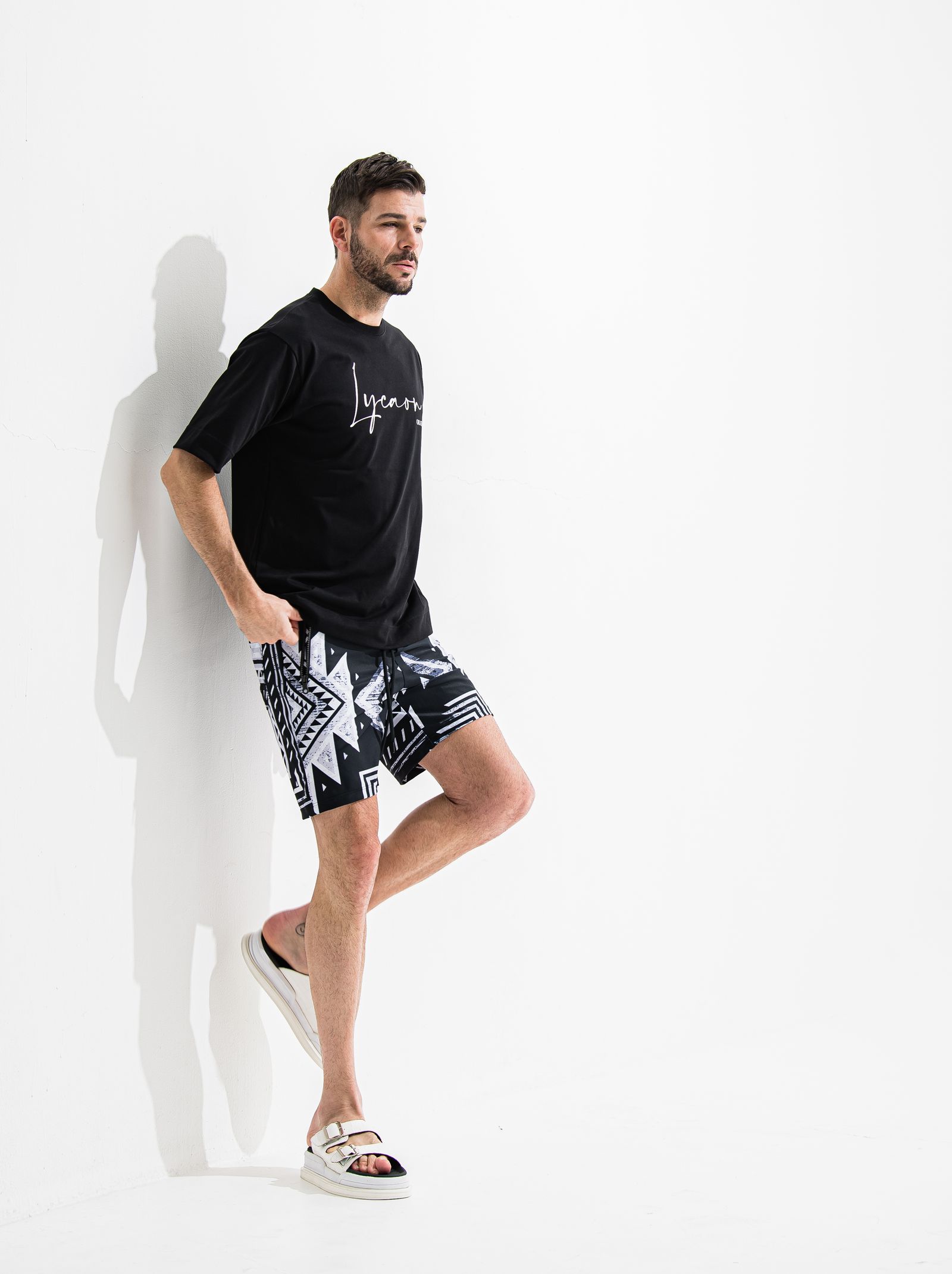 RUSH SHORTS / OR2-HP-002  / ラッシュガードハーフパンツ / ネイティヴブラック (6月中旬入荷予定)