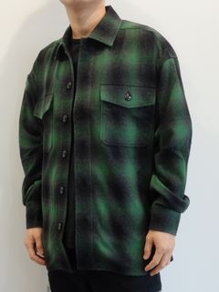 WOOLCHECK OVER CPO JK  / RC25-JK-004 / チェックCPOジャケット / グリーン