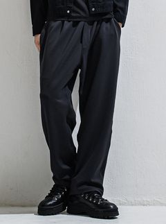 EMILIO DB WIDE PANTS / DP1-ST-003 / ダンボールジャージスーパーワイドパンツ / ブラック (3月中旬入荷予定)