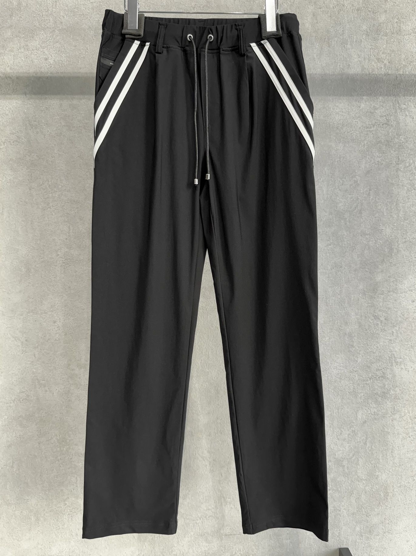 EDGE NYLON SEMI WIDE PT / RC40-ST-014WT / エッジナイロンセミワイドラインパンツ / ブラック×ホワイト
