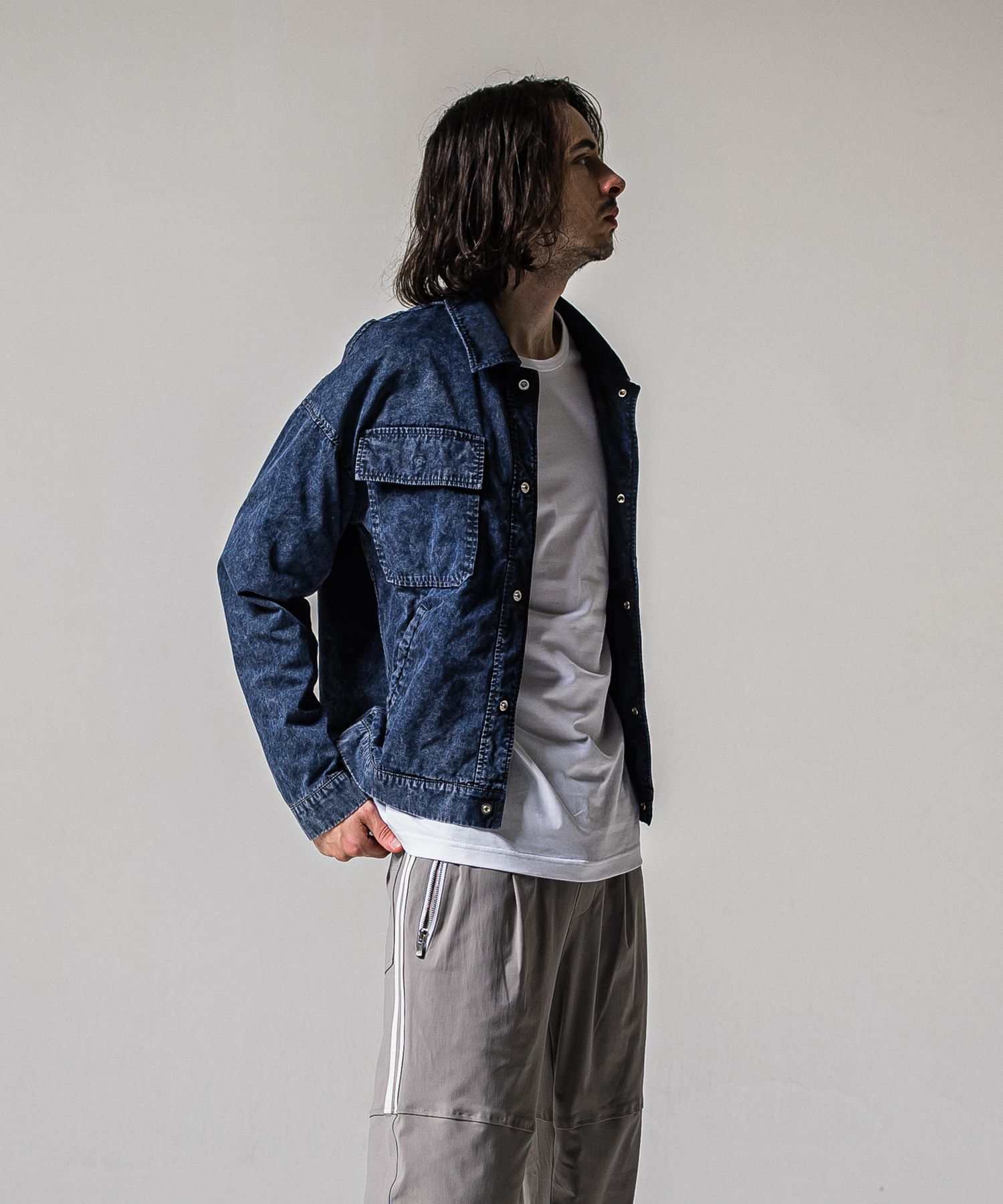 FIELD SHIRT JK / RC39-SH-004 / ミリタリーシャツジャケット / ブラック (2月中旬入荷予定)