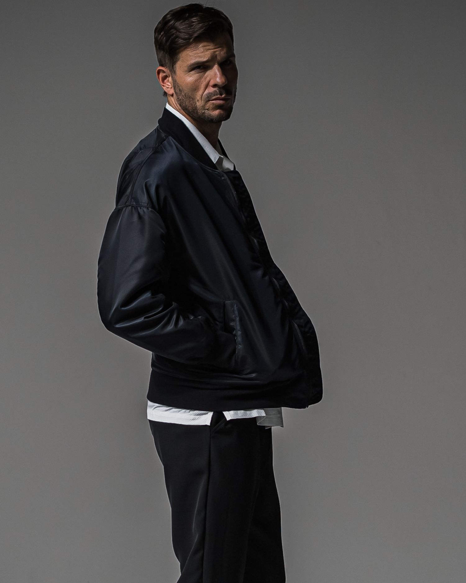 LIGHT DAVID JACKET / RC37-JK-002 / ナイロンライトMA-1 / ブラック (9月上旬入荷予定)