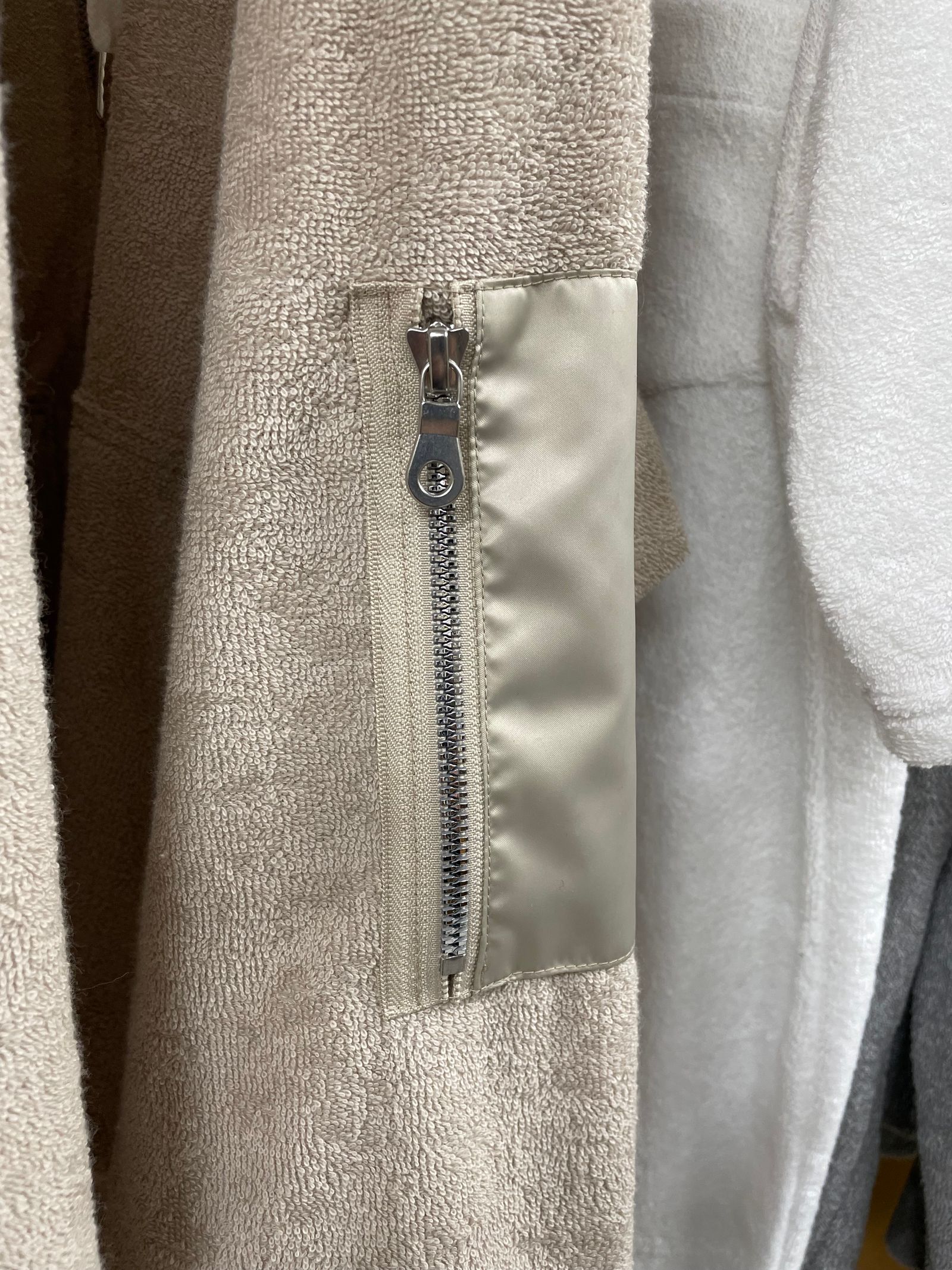 WEST PILE ZIP LOOSE HOODIE / RC27-C-008 / パイルジップパーカー / ベージュ※