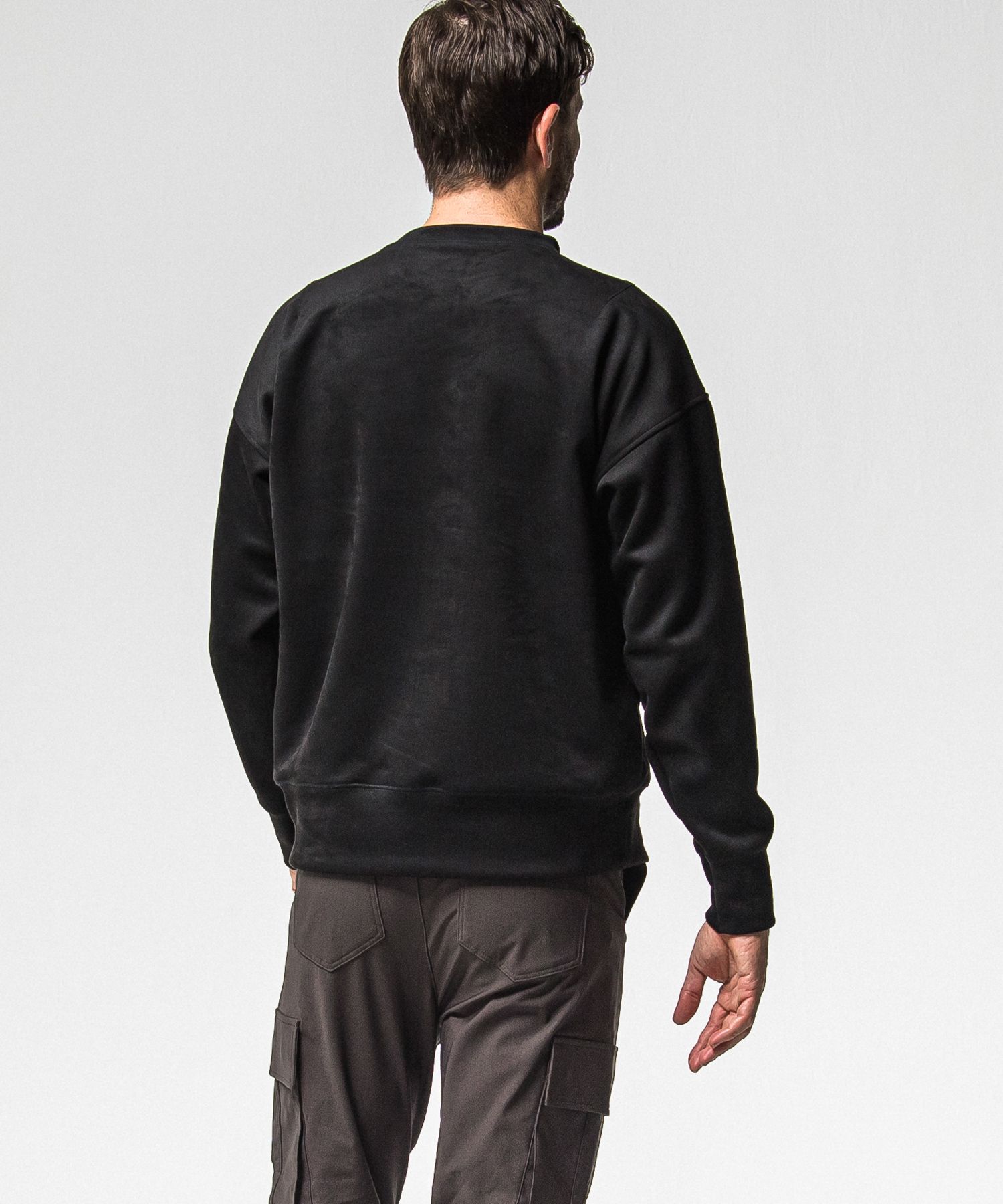 SUEDE DROP TRAINER / RC38-C-005 / スエードトレーナー / ブラック (1月上旬入荷予定)
