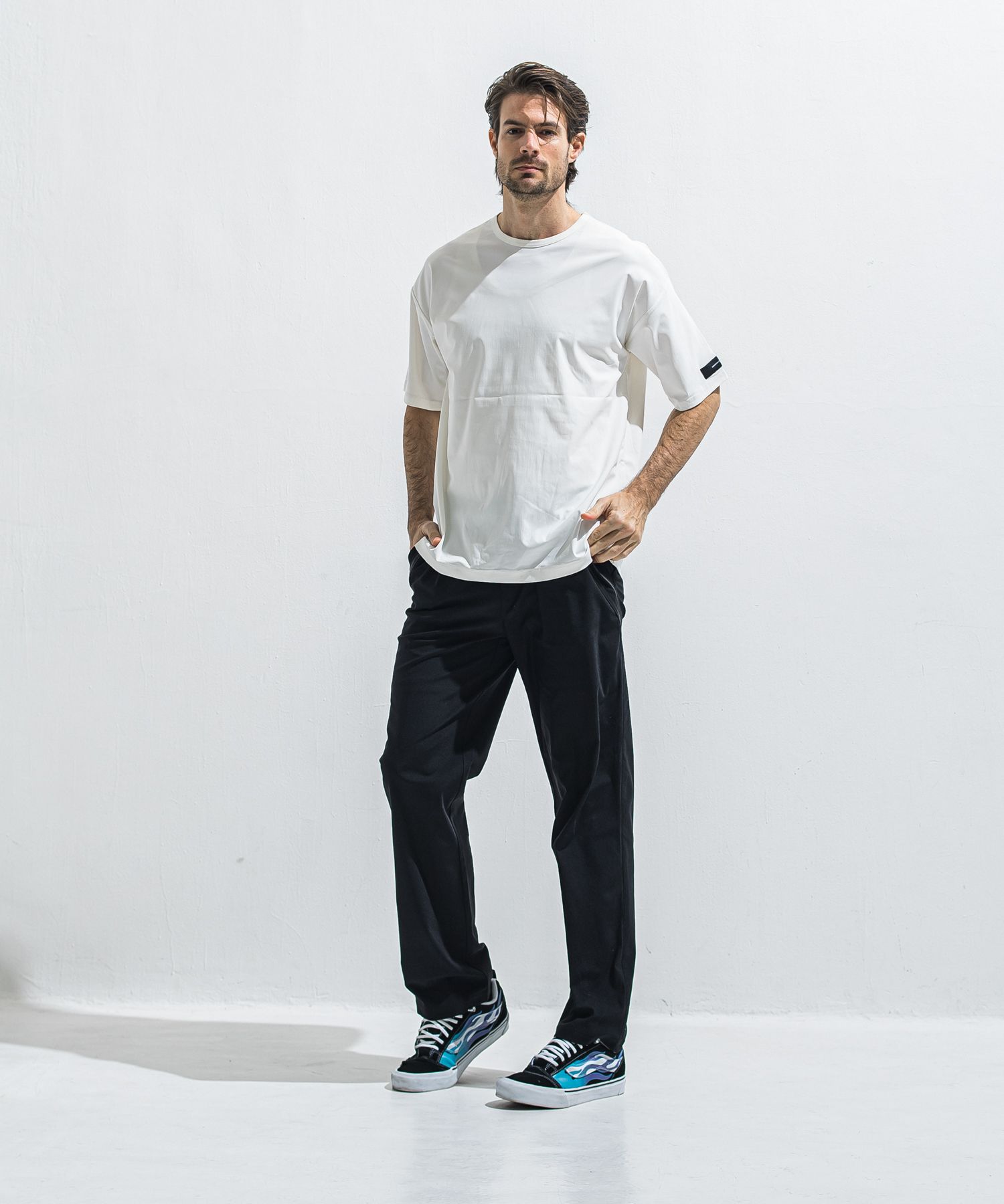 NYLON OVER T / RC40-T-003 / ナイロンビッグTシャツ / ホワイト (5月中旬入荷予定)