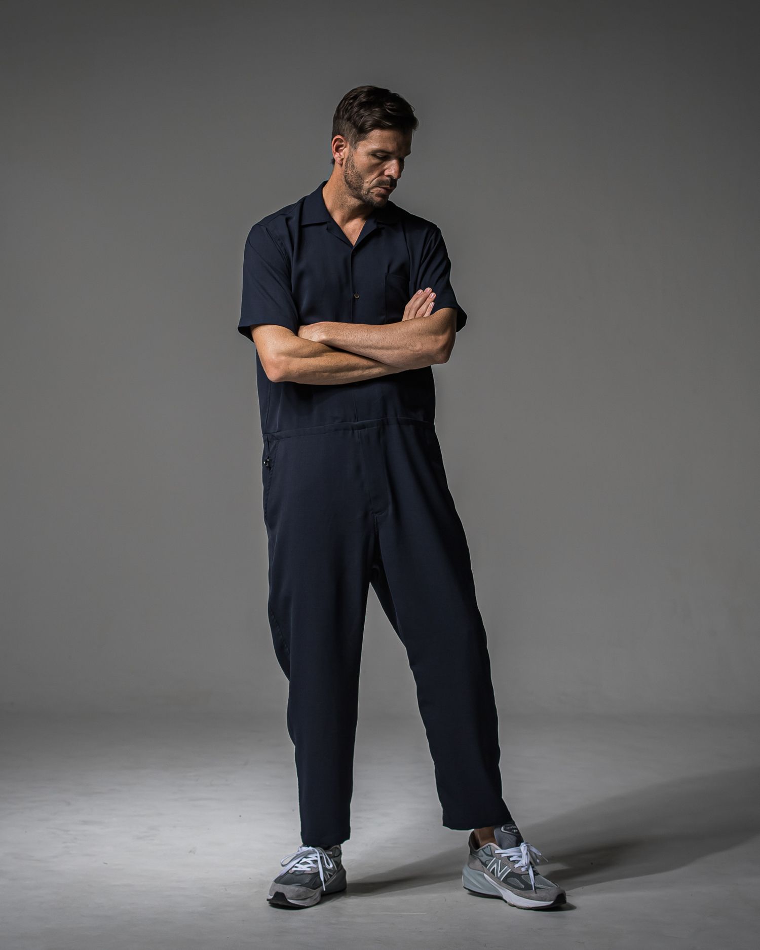 RAGE TWILL HALF ALL IN ONE / DP1-TN-001 / 半袖シャツオールインワン / ネイビー (3月中旬入荷予定)