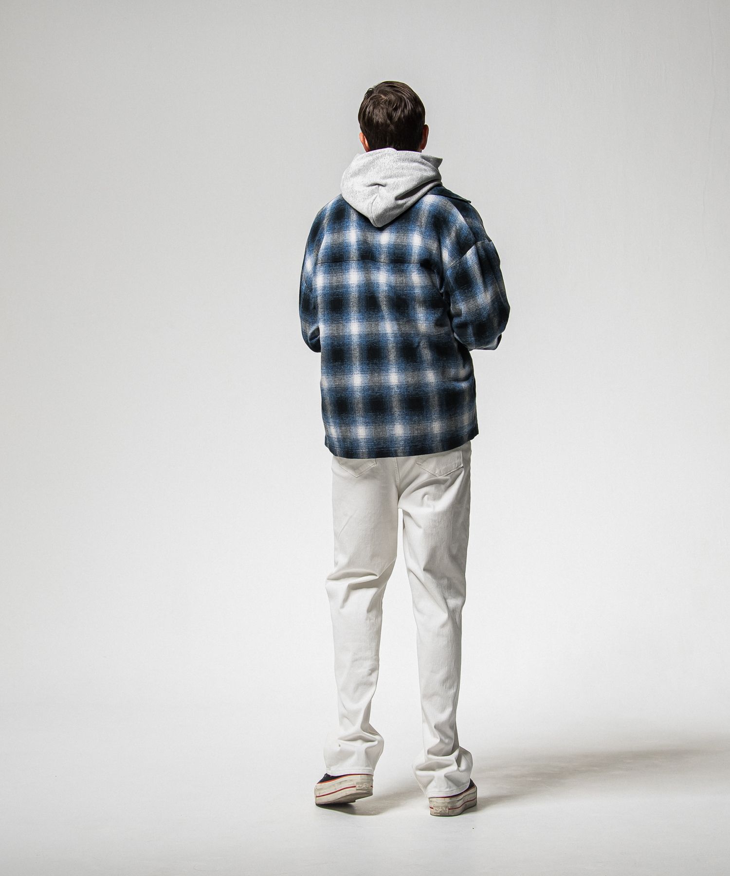 FLANNEL CHECK JK / RC38-JK-007 / フランネルチェックCPOジャケット / ブルー (10月中旬入荷予定)