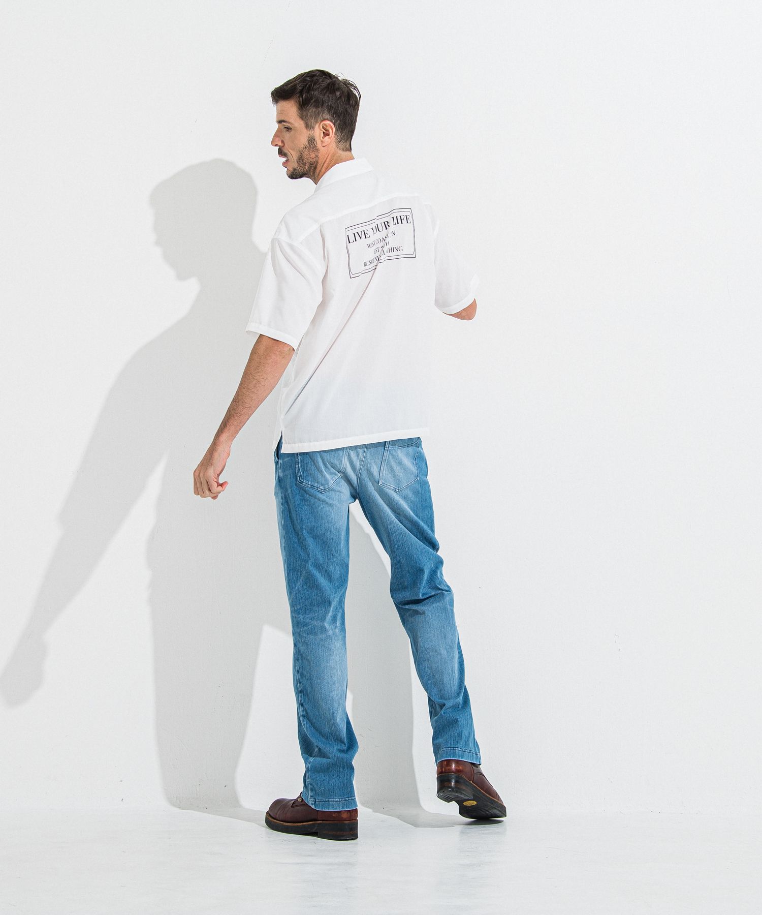DENIM JERSEY WIDE PT / RC36-ST-016WTD / ライトオンスデニムジャージワイドパンツ / ライトインディゴ