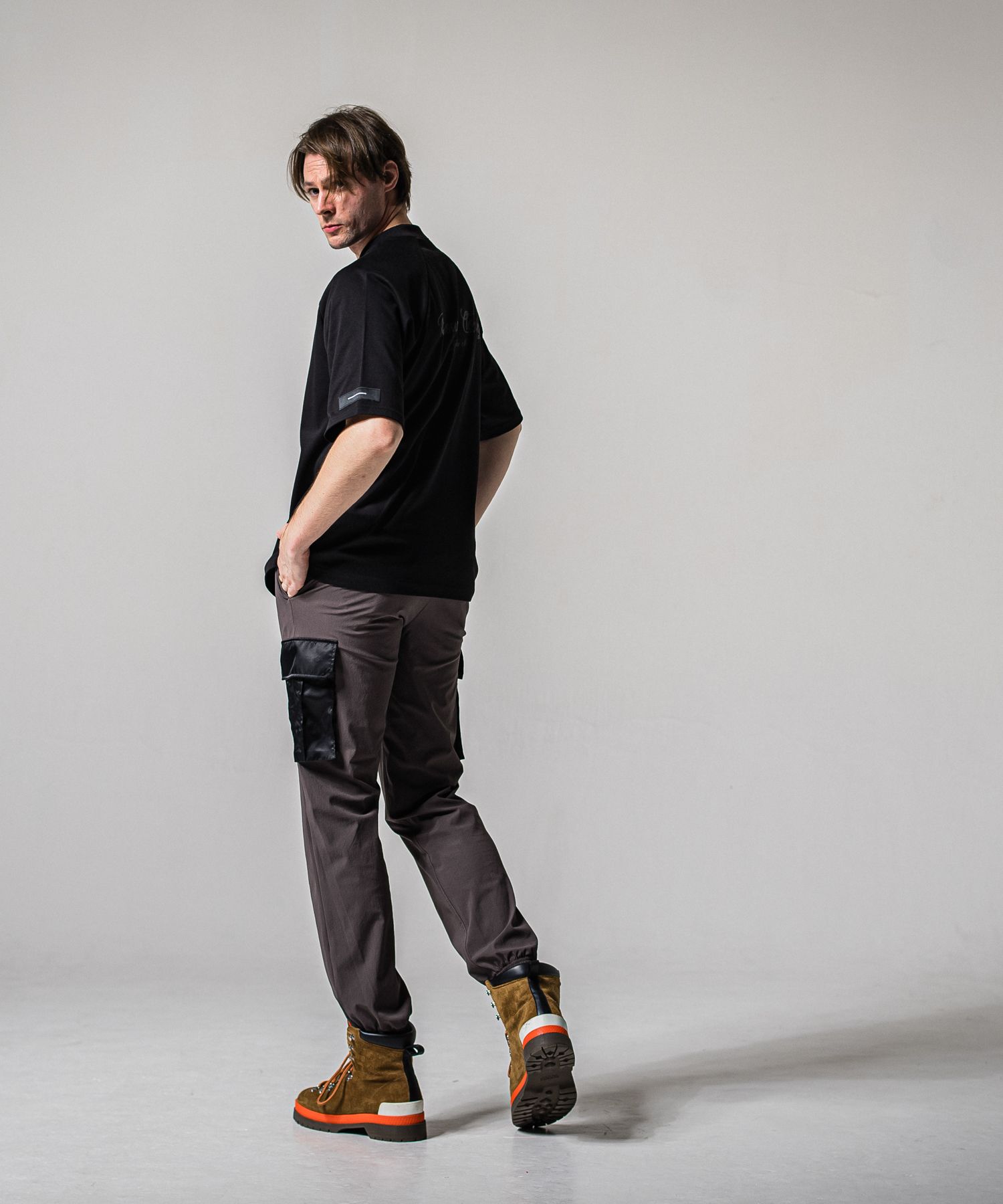 BACK RC RAGLAN OVER TEE / RC39-T-001 / バックロゴラグランビッグTシャツ / ブラック (4月上旬入荷予定)