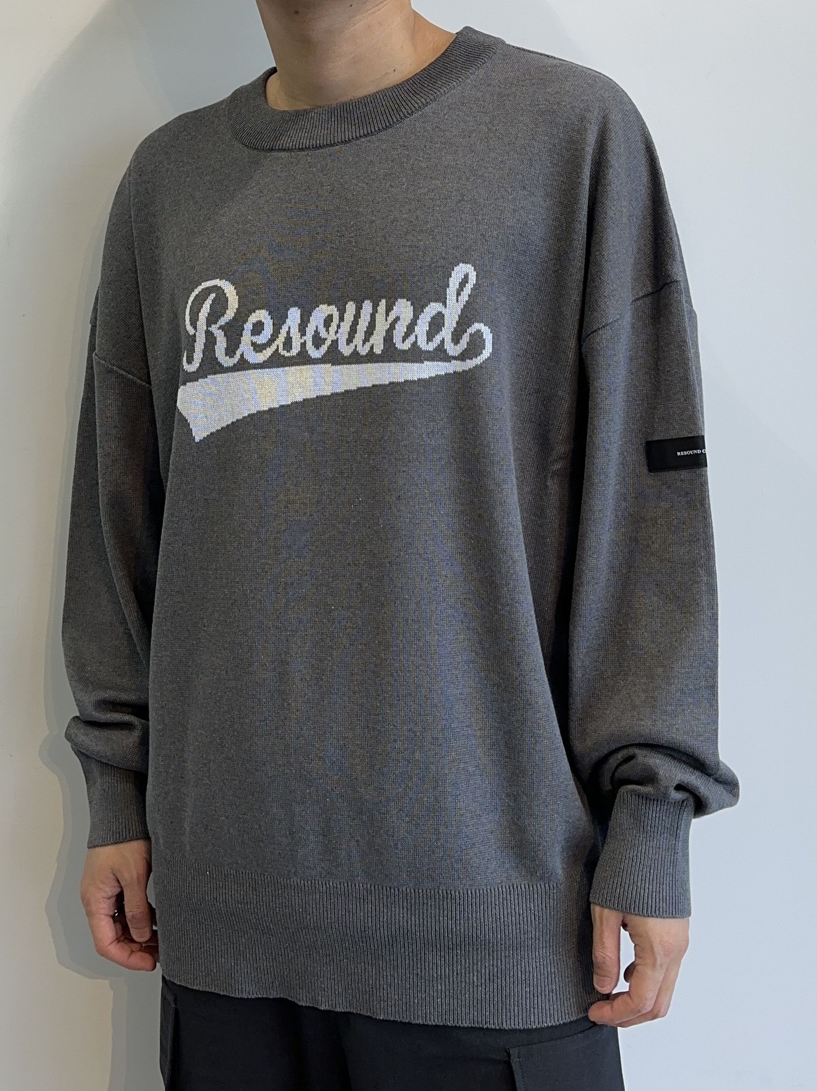 RESOUND CLOTHING◆半袖ニット/ニット・セーター(薄手)/1/コットン/NVY/ボーダー/RC1-K-002// コットンハイゲージ半袖ニット｜ニット｜KEITH(キース)｜ルック