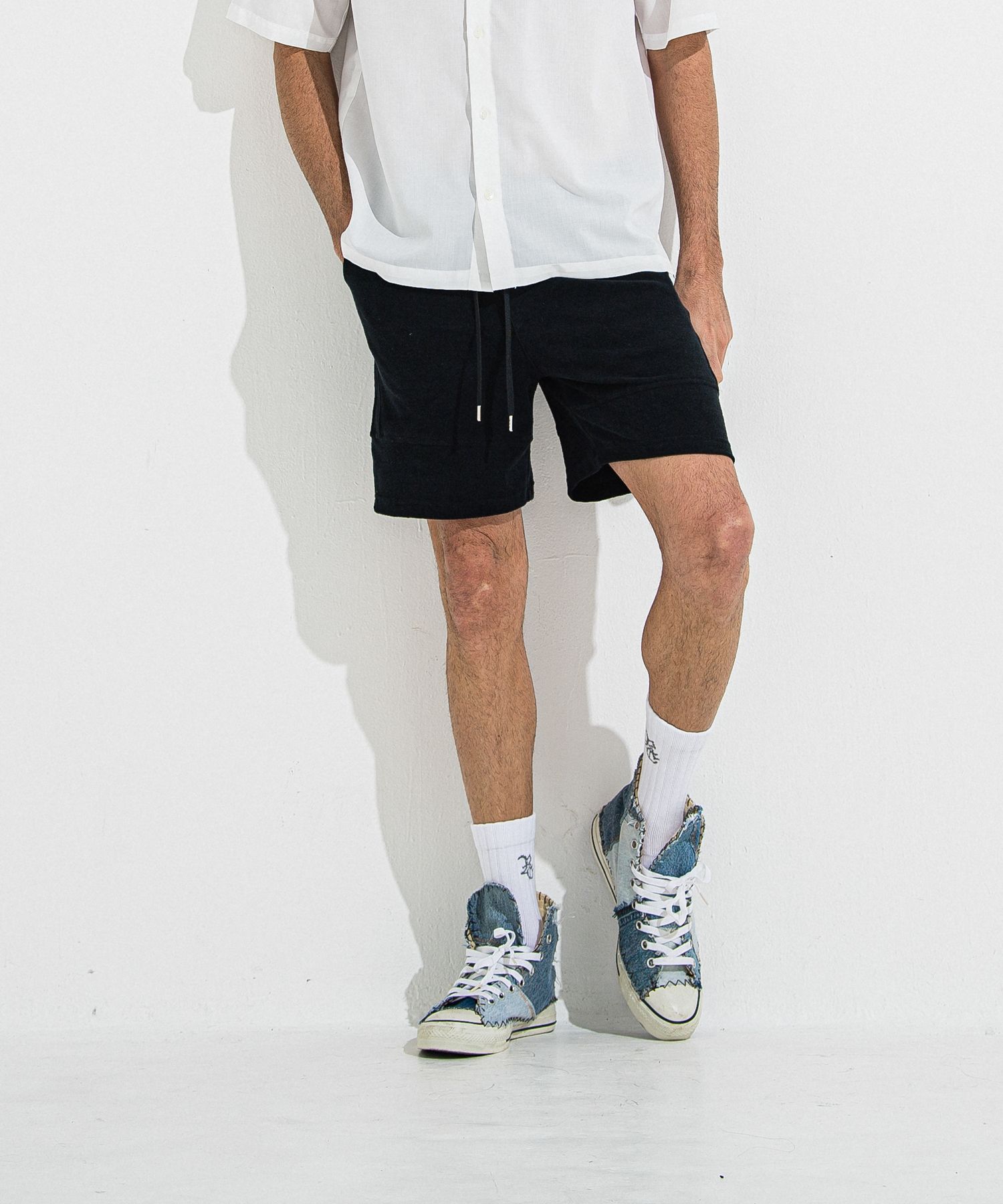 TYLER PILE SHORTS / RC36-HP-001 / パイルラインショーツ / ブラック
