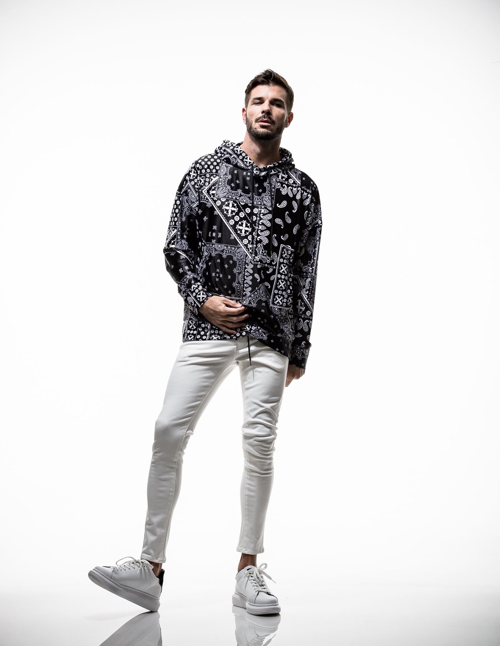 【※期間限定販売※】 BANDANA RUSH LOOSE HOODIE / RC19-C-003 / ラッシュガードパーカー