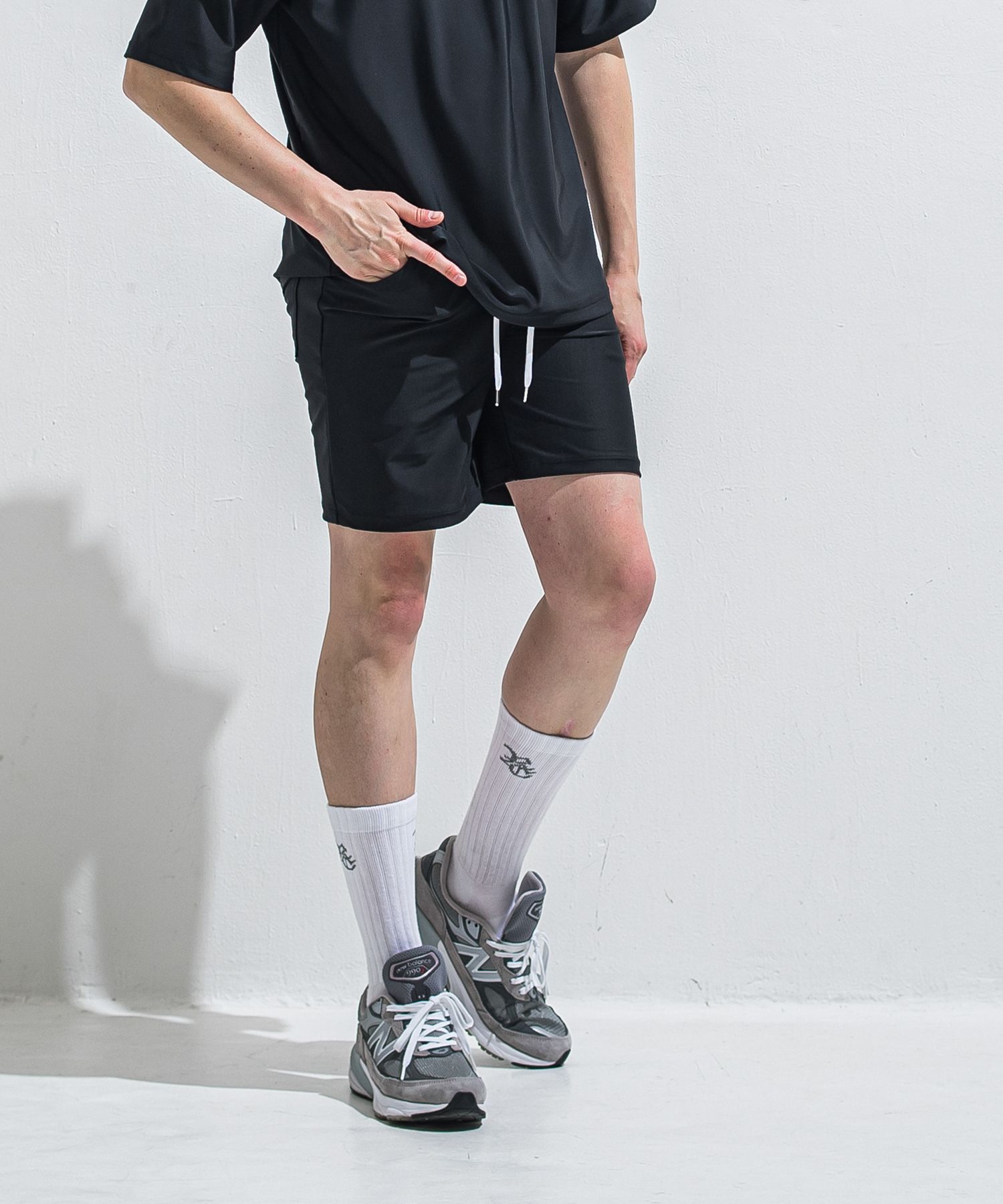 RUSH SHORTS / RC40-HP-003 / ラッシュガードデニムショーツ / ブラック (5月下旬入荷予定)