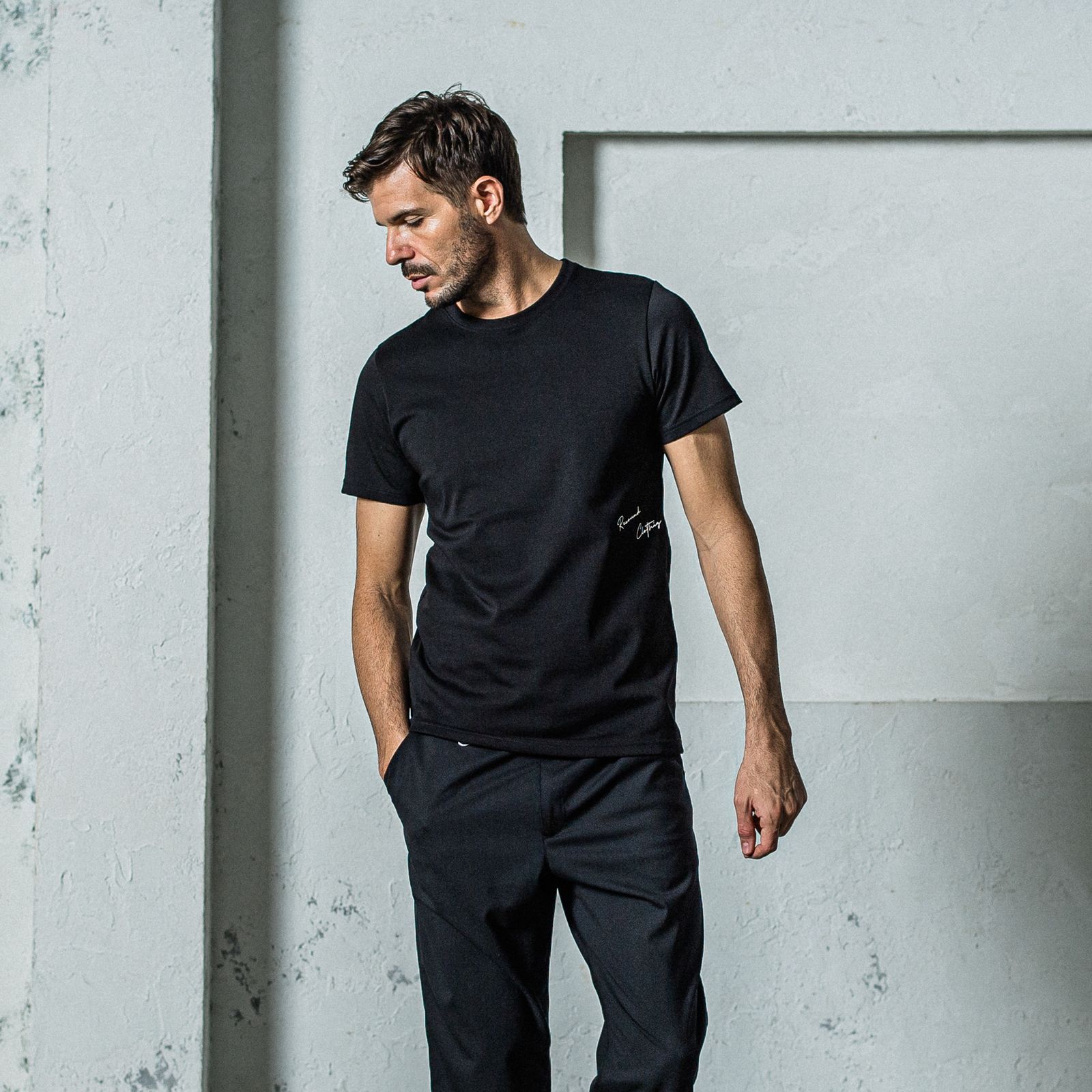 SIDE RC BASIC TEE / RC35-T-004 / サイドロゴジャストTシャツ / ブラック