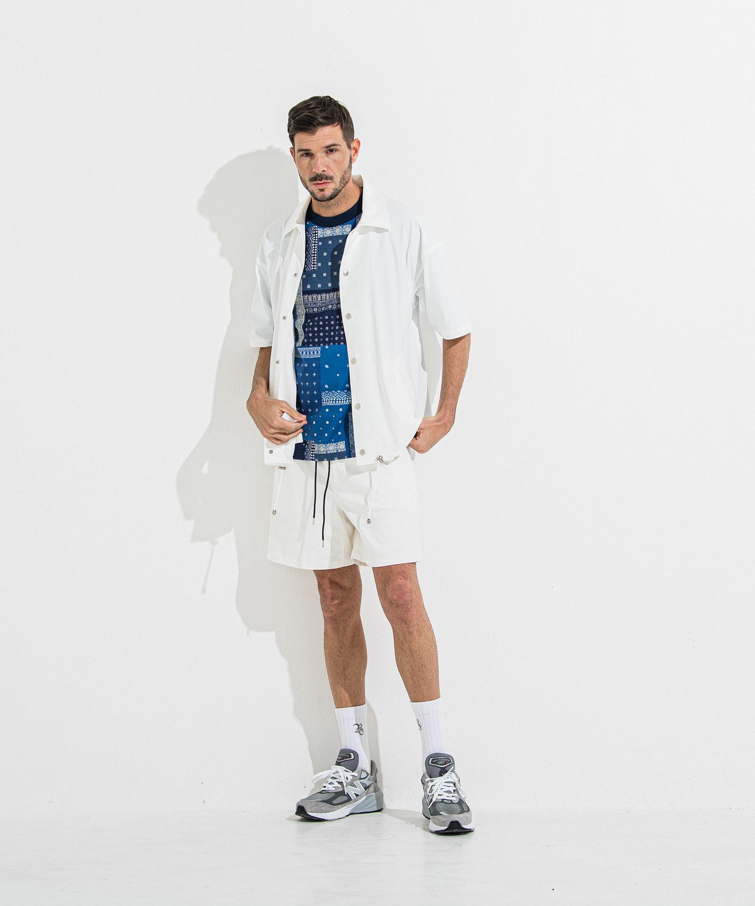 DENIM JERSEY SHORTS / RC36-HP-006 / デニムジャージショーツ / ホワイト