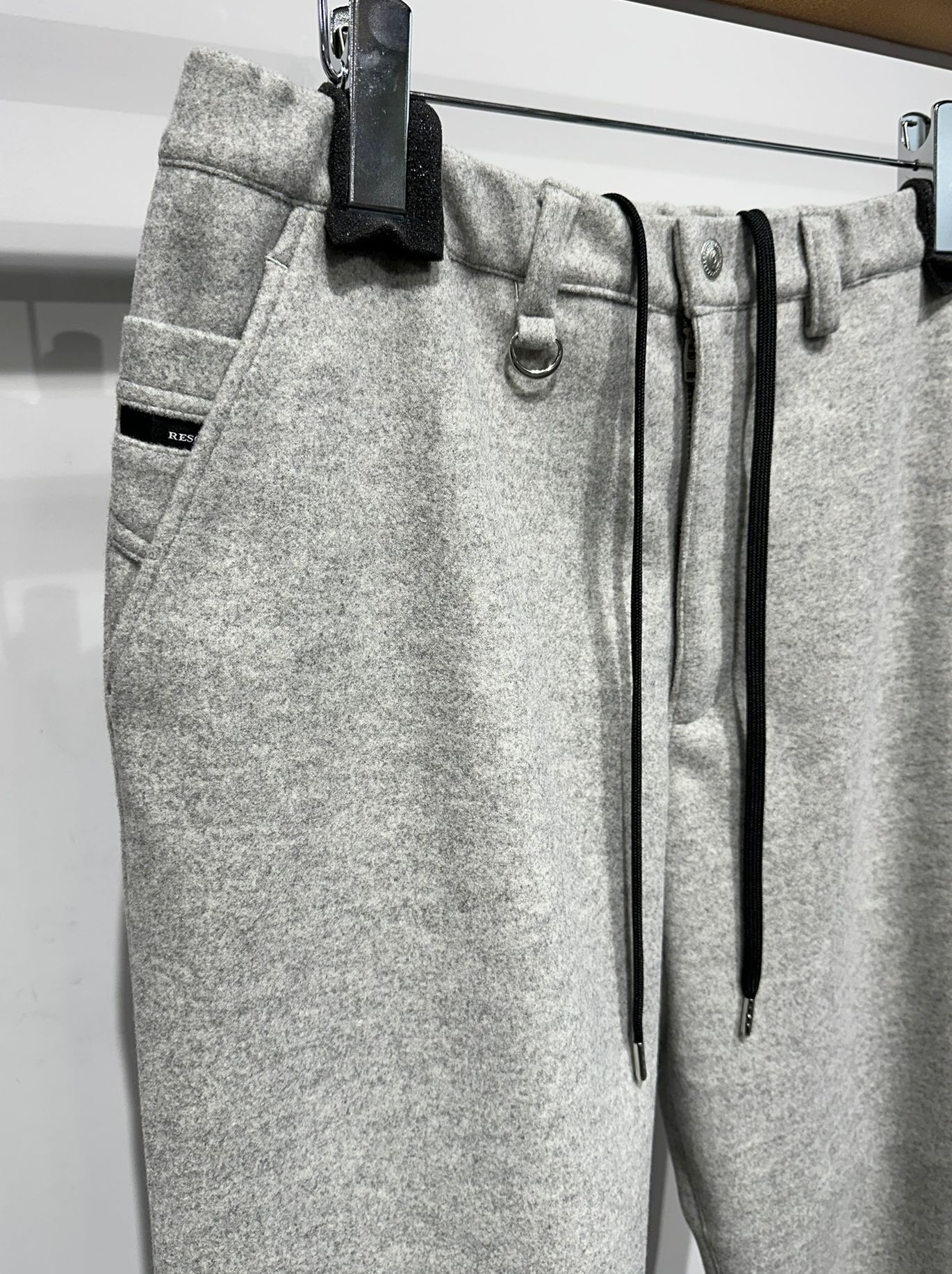 PAT WIDE EASY PANTS / RC33-ST-036BN / ワイドテーパードパンツ / グレーメルトン
