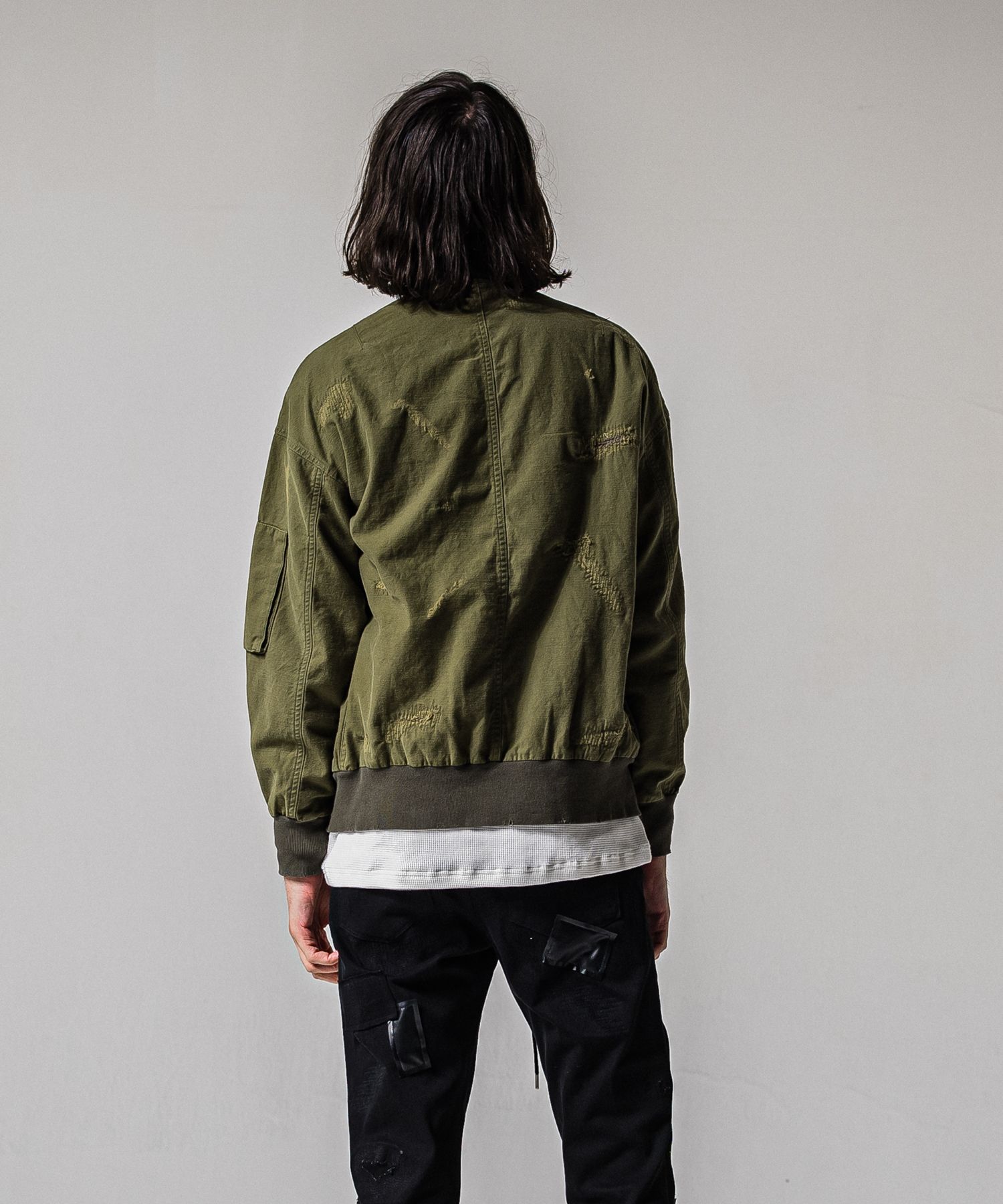 LIGHT DAVID JACKET / RC39-JK-002 / ミリタリーライトMA-1 / カーキクラッシュ (2月下旬入荷予定)