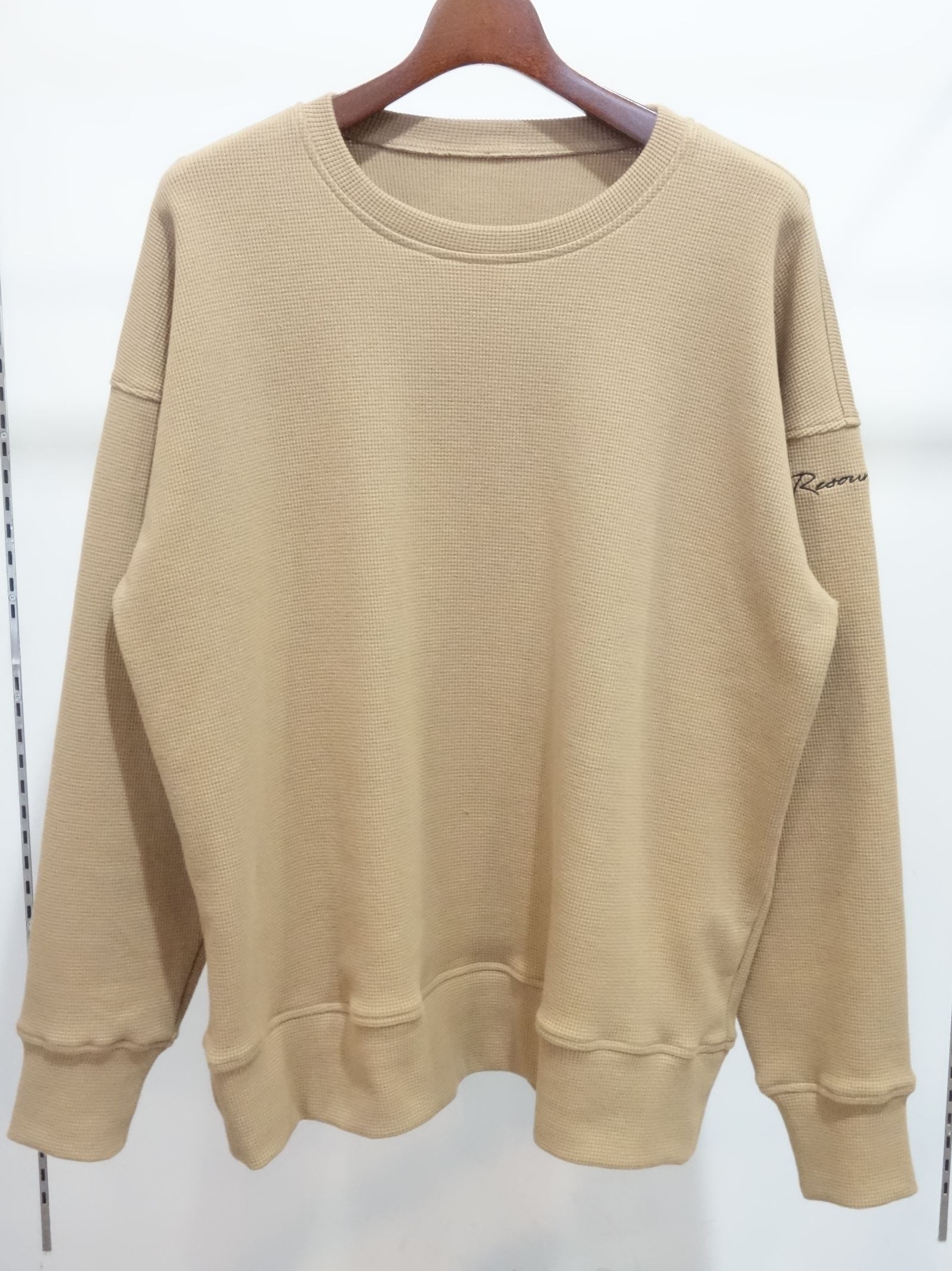 WAFFLE THERMAL LOOSE TRAINER / BASIC-CUT-002 / サーマルトレーナー / ベージュ