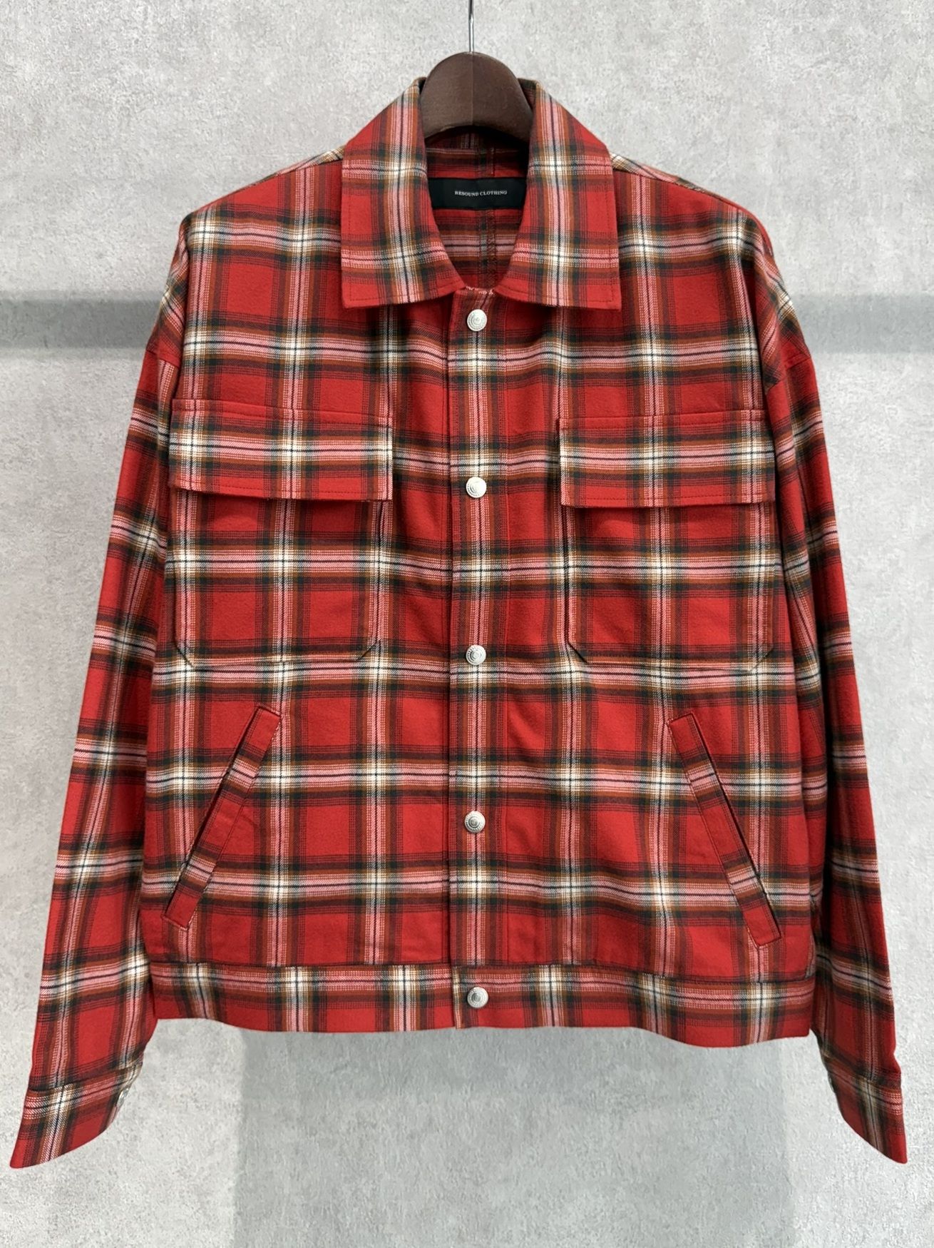 CHECK SHIRT JACKET / RC41-SH-003 / チェックシャツジャケット / レッド