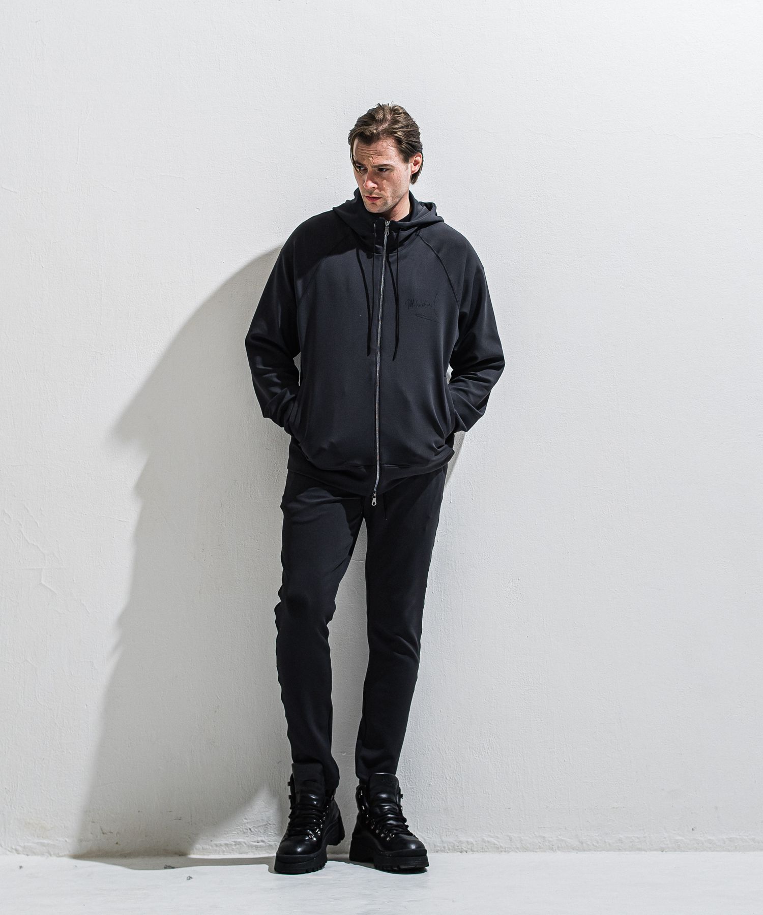 GAVIRIA DB EASY PANTS / DP1-ST-002 / ダンボールジャージイージーパンツ / ブラック (3月中旬入荷予定)