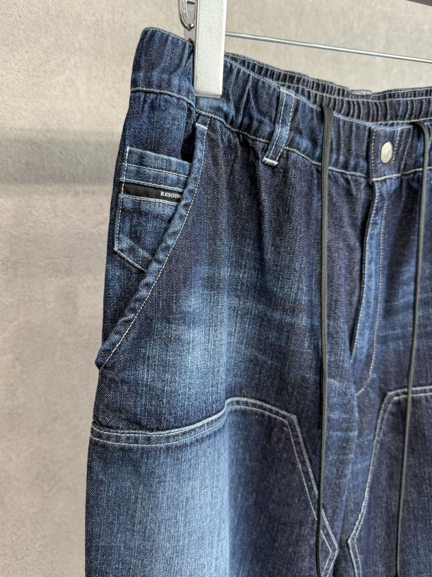 DOUBLE KNEE PT / RC39-ST-041 / ダブルニーワイドデニムパンツ / ダークインディゴ