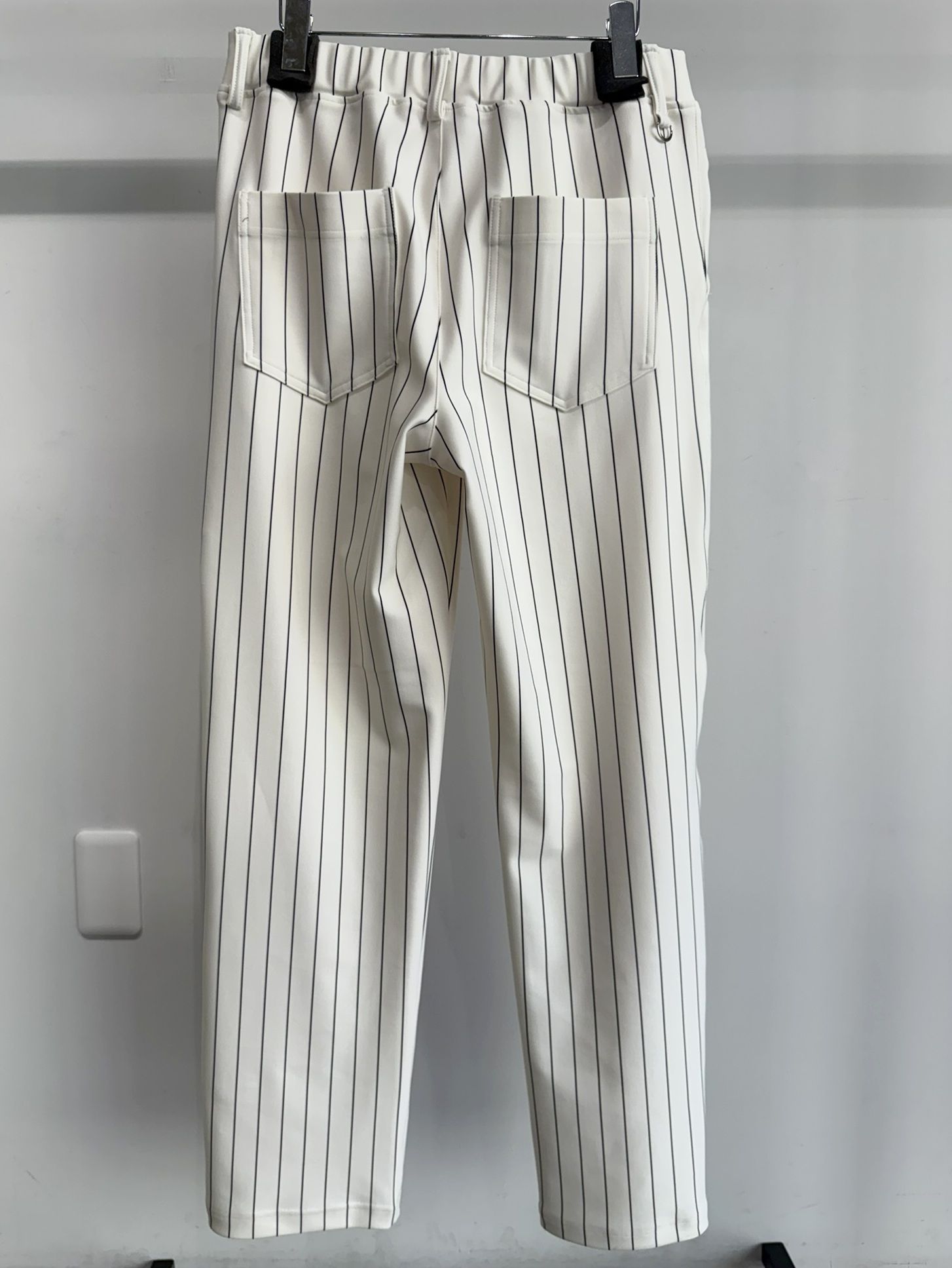 CHRIS EASY WIDE TUCK PANTS / RC35-ST-016WT / ワイドタックパンツ / ホワイトストライプ