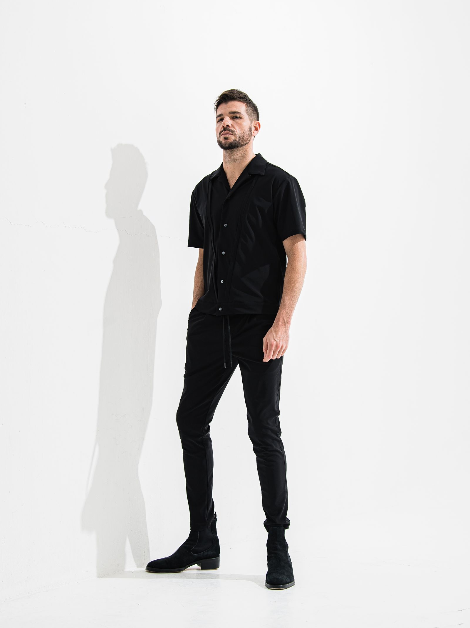 OX JERSEY SL TUCK PANTS / OR2-ST-008 / イージータックパンツ / ブラック