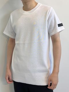 SILK HALF KNT / RC28-K-001 / 無地半袖サマーニット / ホワイト