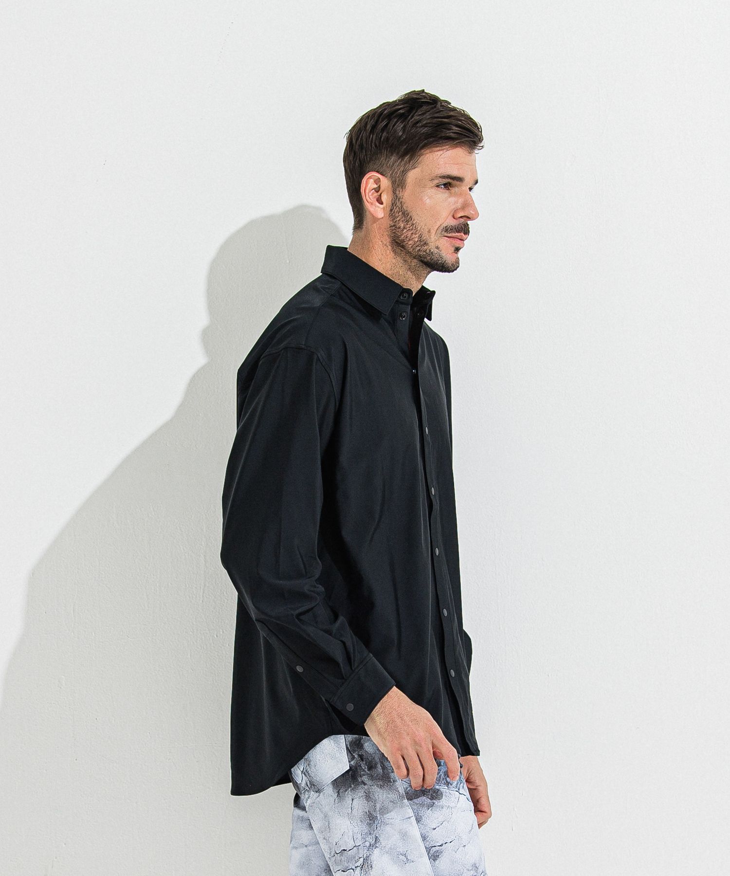 RUSH JACK SHIRTS / RC36-SH-001 / オーバーサイズラッシュガードシャツ / ブラック