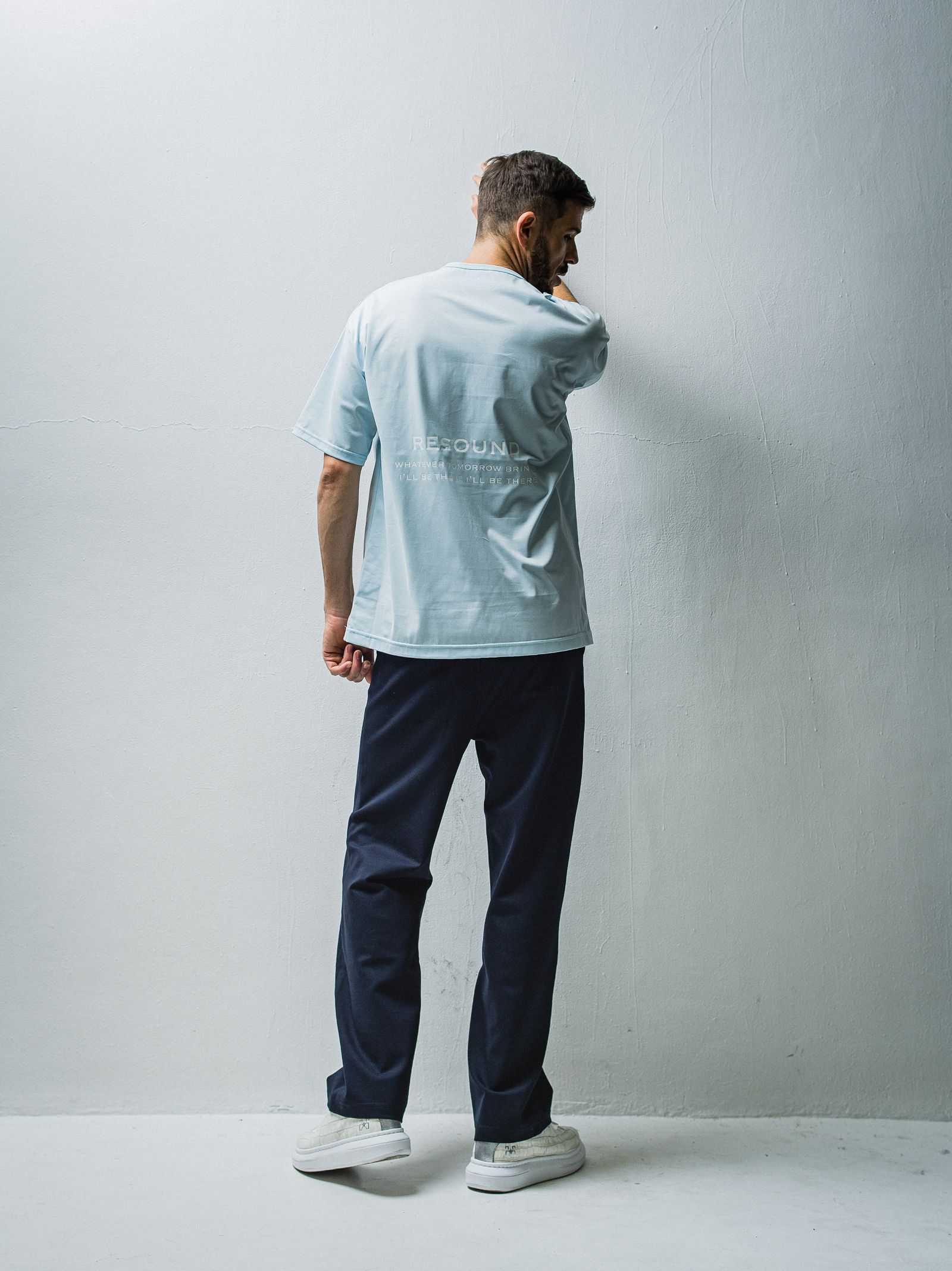 BACK ICON ROGO LOOSE TEE / RC27-T-001 / バックロゴビッグTシャツ / サックス※