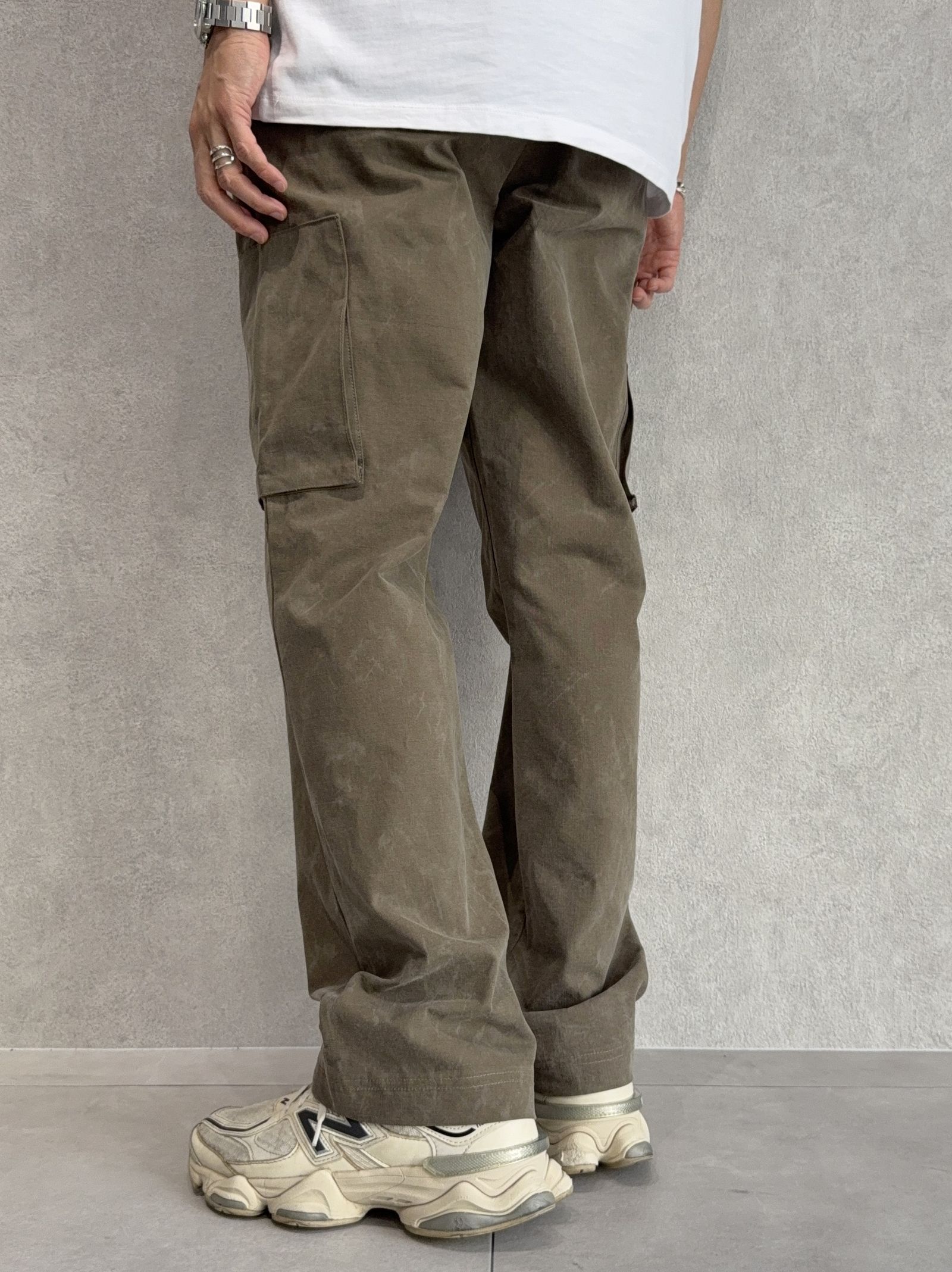 DAVID CARGO PANTS / RC37-ST-040 / ミリタリーワイドカーゴパンツ / ヴィンテージカーキ