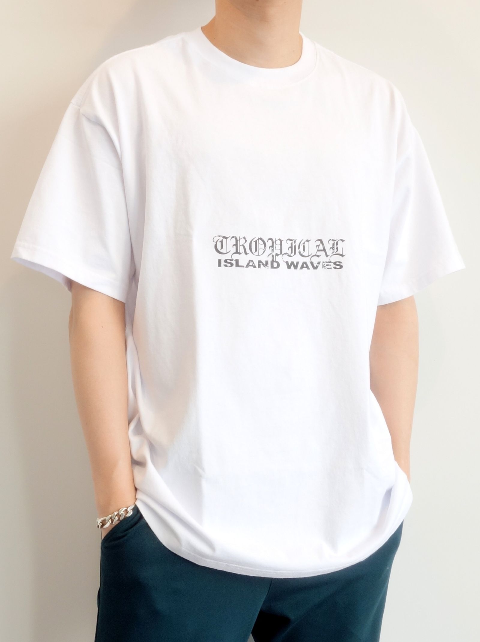 ISLAND WAVES RELAXED TEE / SLA-M2825TE / ビッグTシャツ