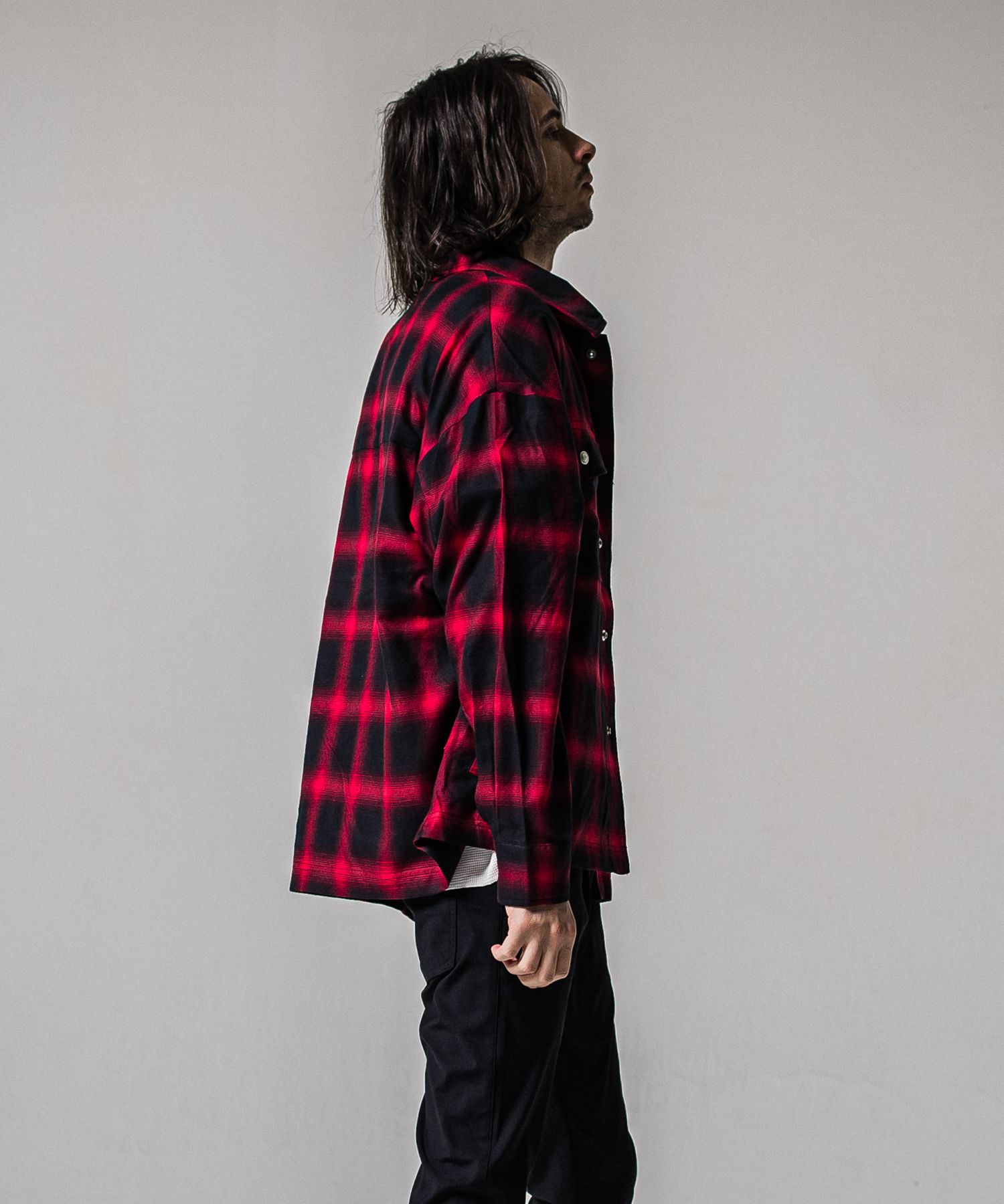 50S CHECK JK / RC39-JK-007C / チェックシャツジャケット / レッド (2月中旬入荷予定)