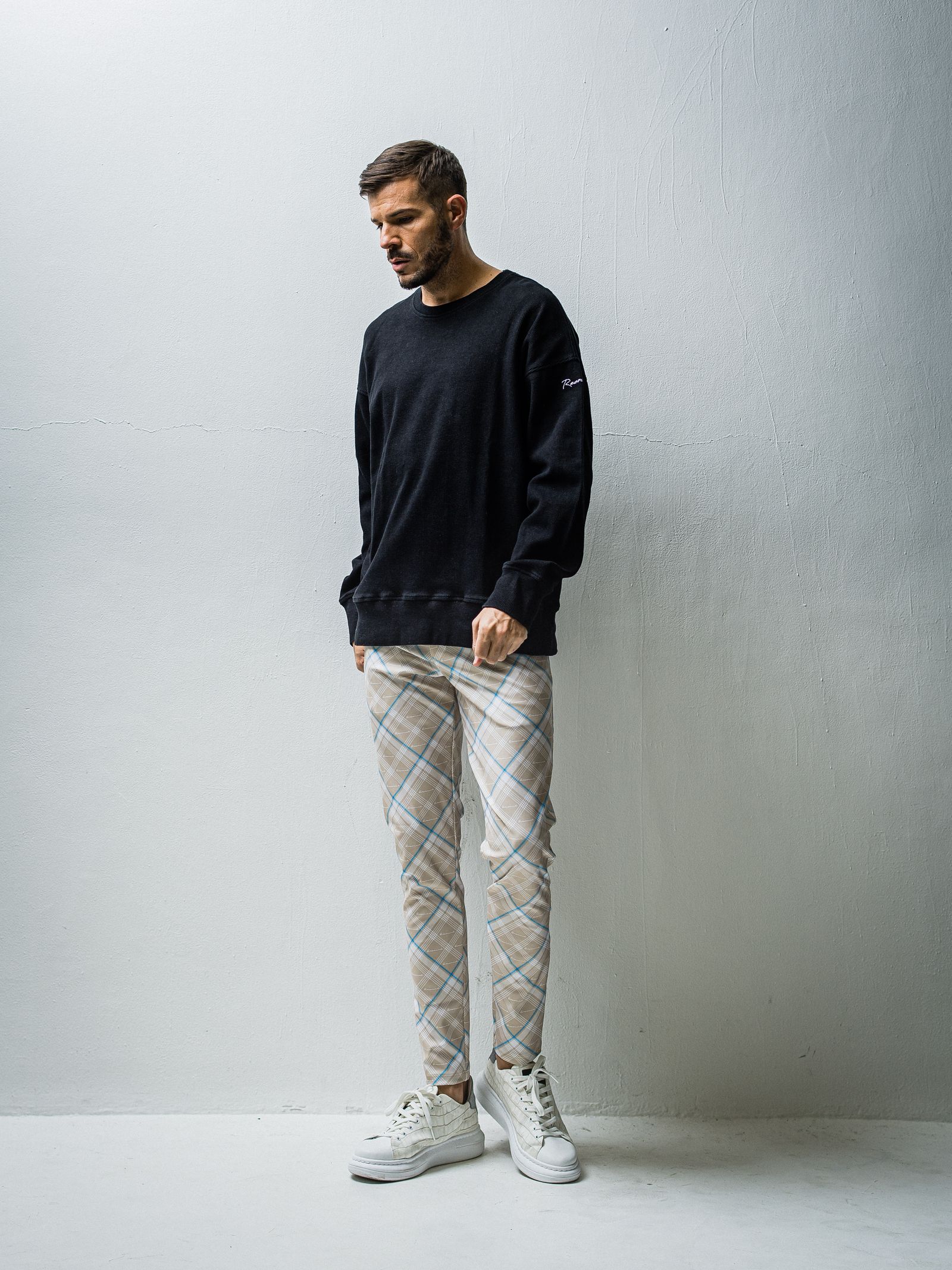 CHRIS EASY PANTS / RC27-ST-016 / チェックイージーパンツ / チェックベージュ