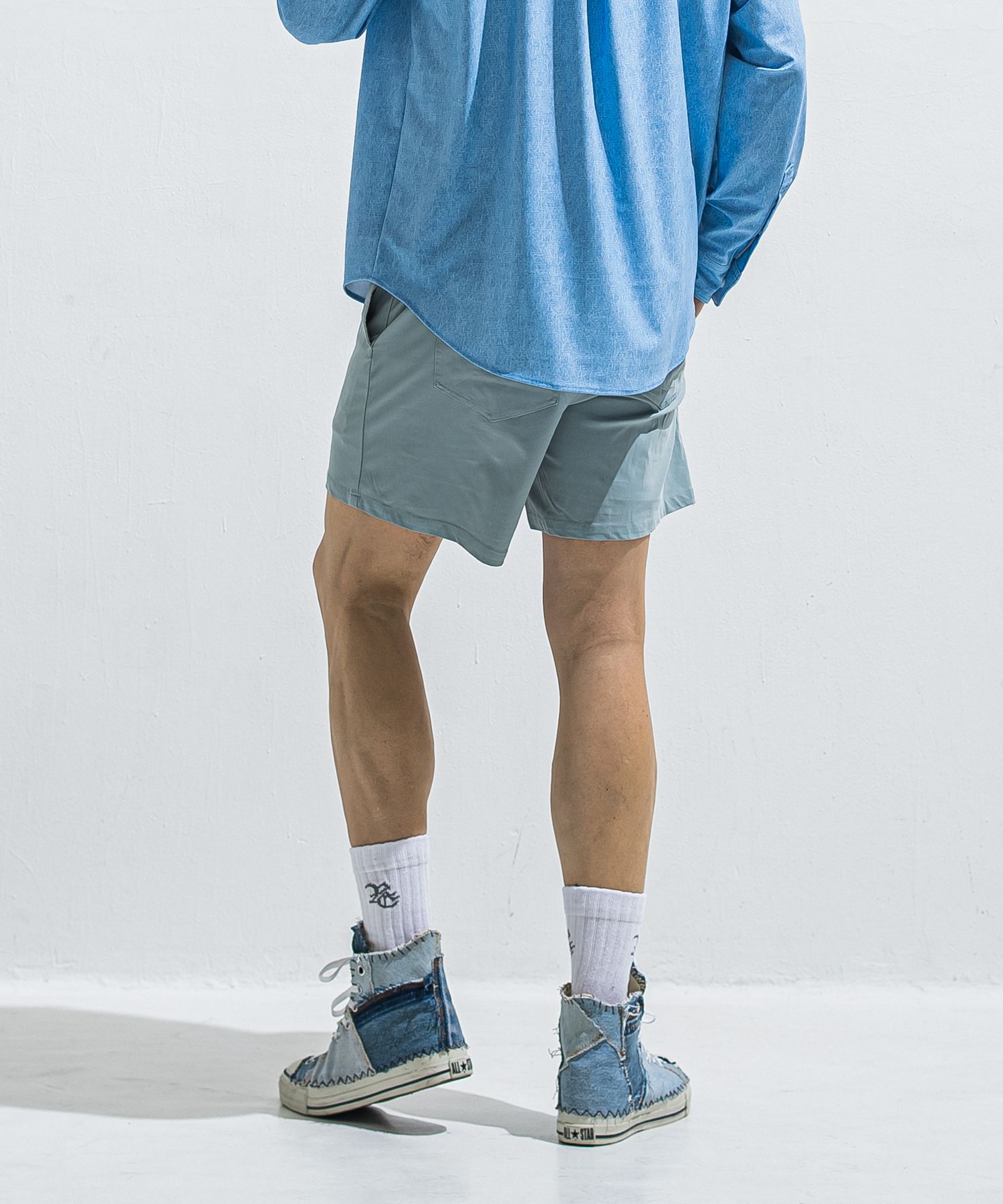 TV NYLON SHORTS / RC40-HP-004 / リラックスナイロンショーツ / アクア (6月上旬入荷予定)