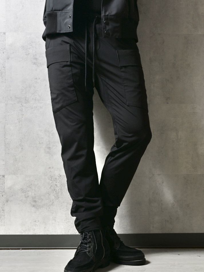 GR PT / DP1-ST-004 / ナイロンギアカーゴパンツ / ブラック (3月中旬入荷予定)