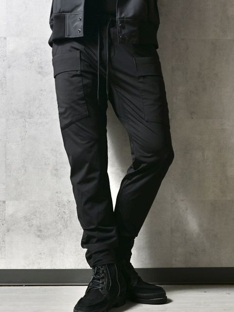 GR PT / DP1-ST-004 / ナイロンギアカーゴパンツ / ブラック (3月中旬入荷予定)
