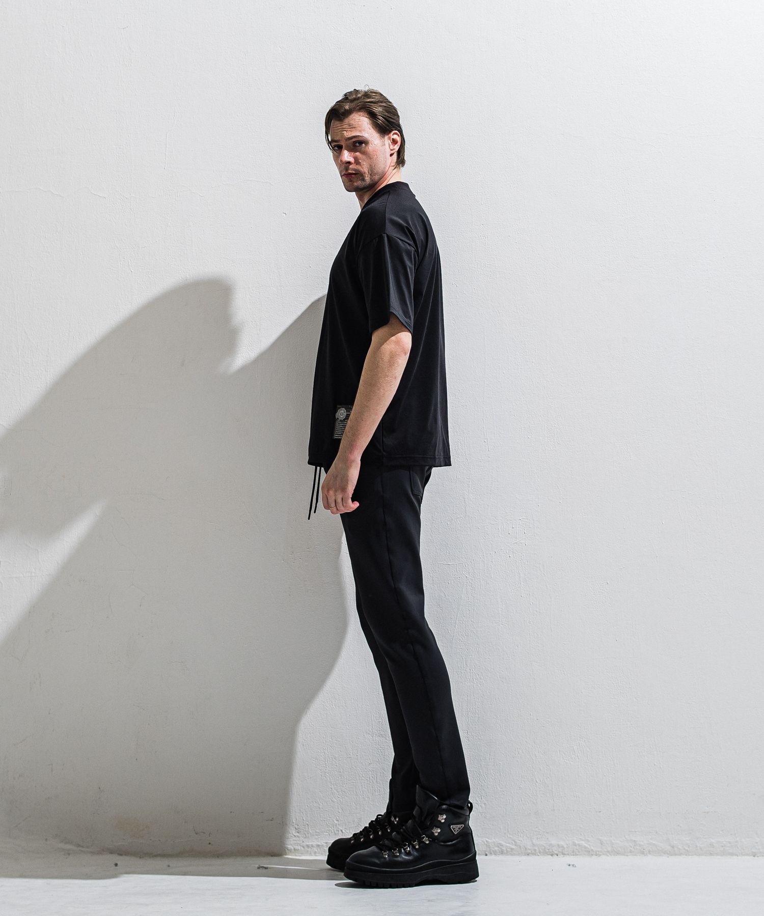 GAVIRIA DB EASY PANTS / DP1-ST-002 / ダンボールジャージイージーパンツ / ブラック (3月中旬入荷予定)