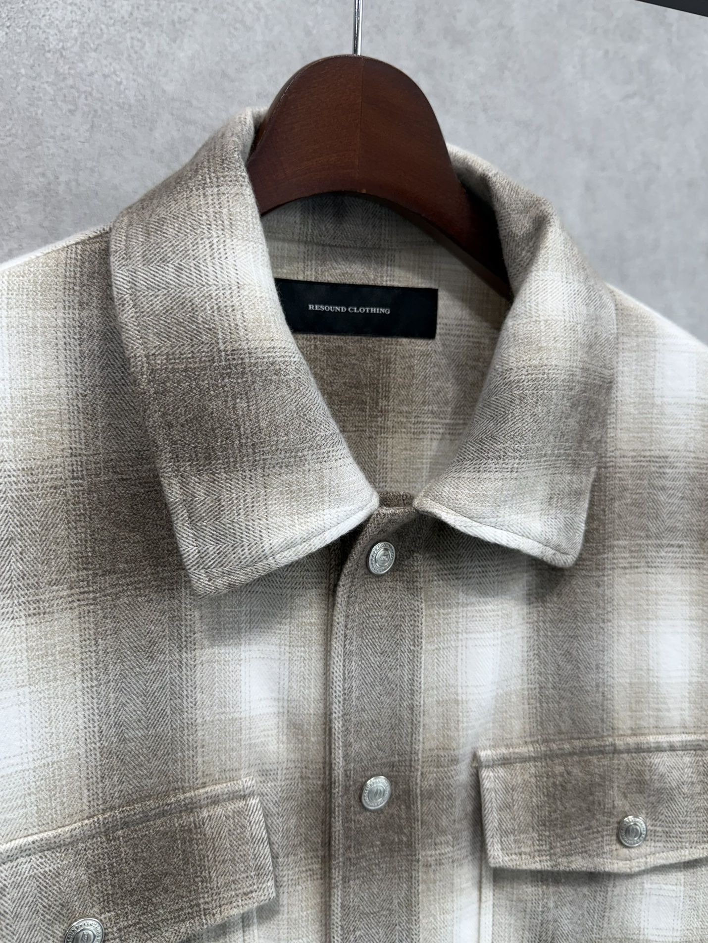 FLANNEL CHECK JK / RC38-JK-007 / フランネルチェックCPOジャケット / ブラウン