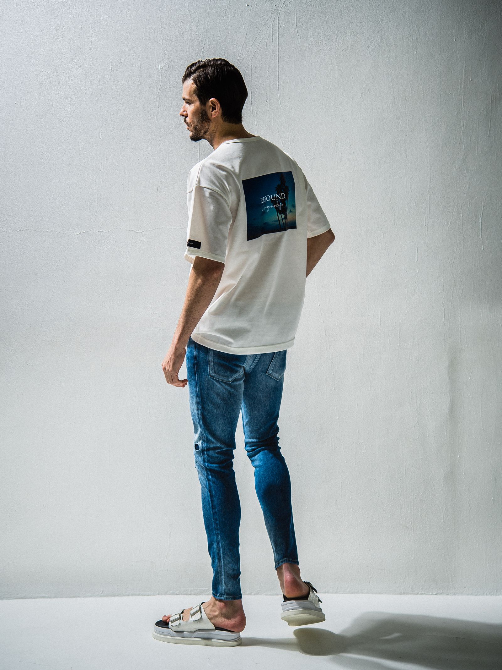 PALM BEACH PHOTO LOOSE TEE / RC24-T-004 / ビッグTシャツ ※