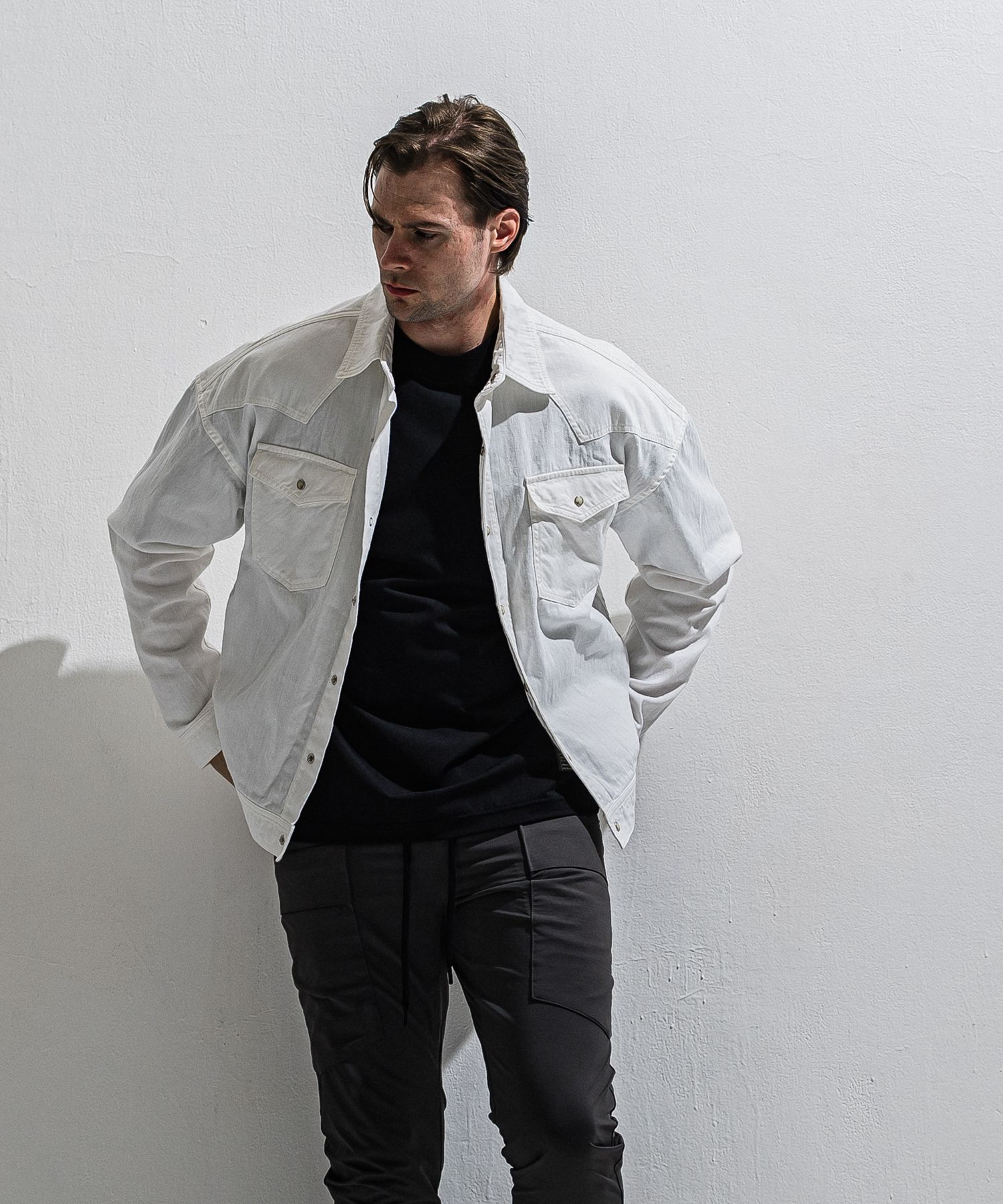 WESTAN JK / DP1-JK-004 / ウエスタンシャツジャケット / ホワイト (3月中旬入荷予定)