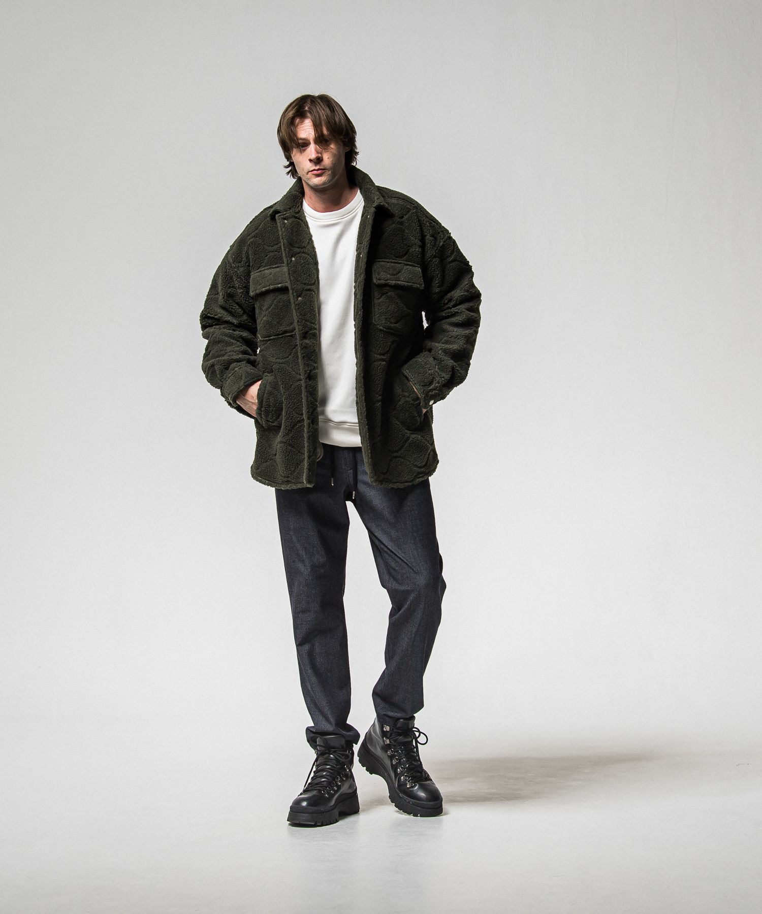 CPO BOA SHIRTS JK / RC38-JK-006 / ボアCPOシャツジャケット / カーキ (11月上旬入荷予定)
