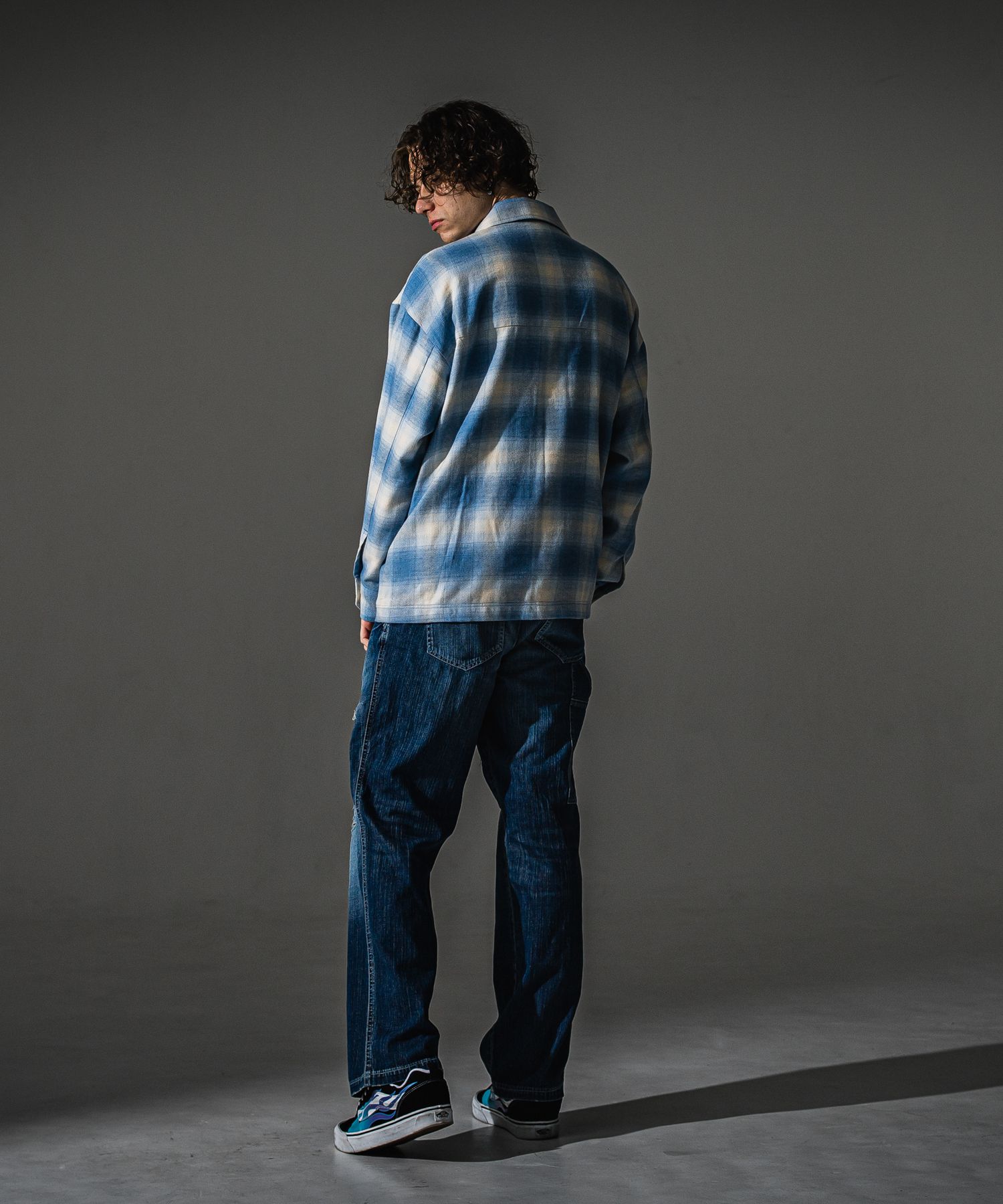 FLANNEL CHECK JK / RC41-JK-006 / フランネルチェックCPOジャケット / サックスブルー (8月下旬入荷予定)
