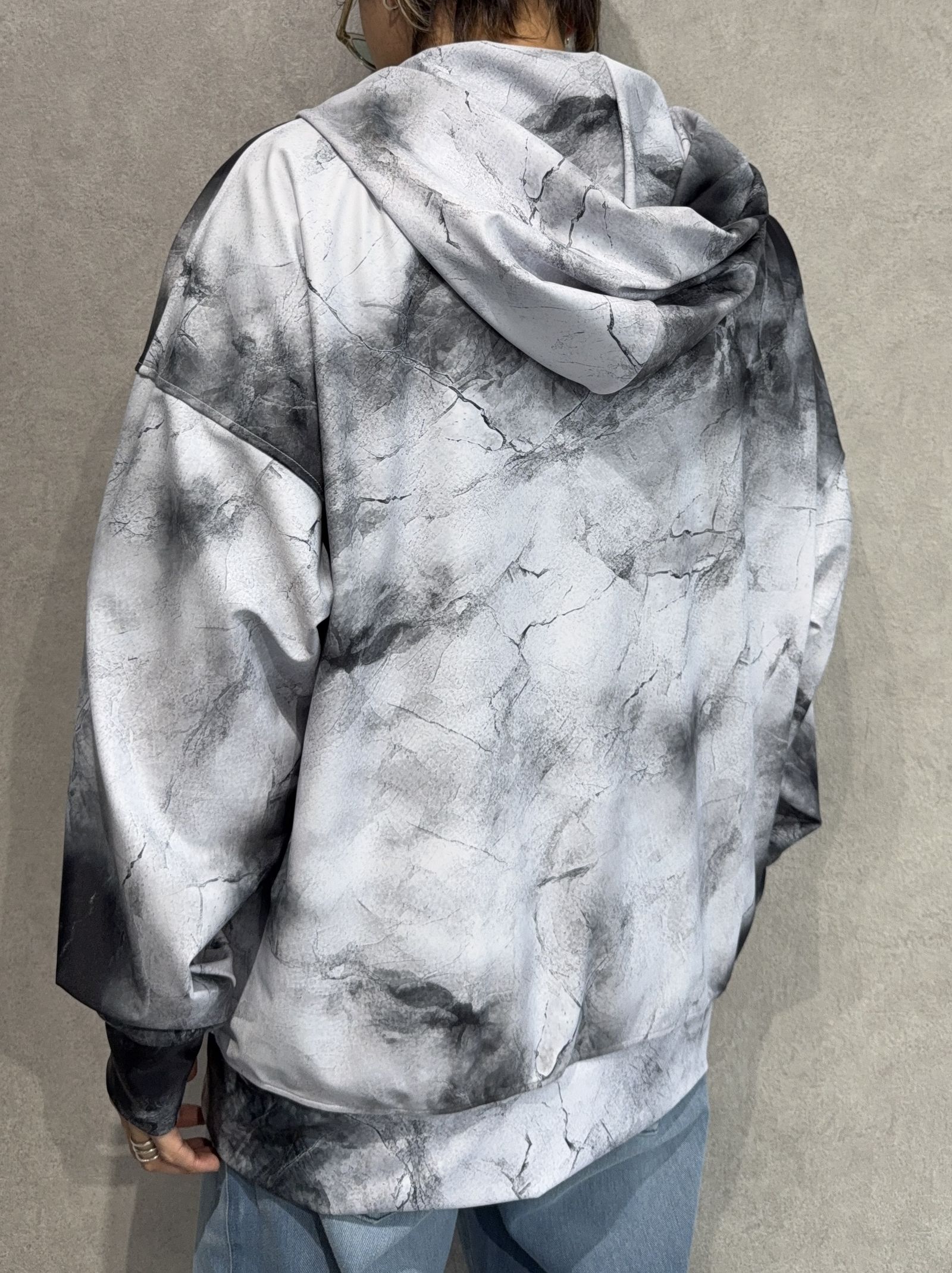 RUSH OVER ZIPUP HOODIE / RC36-C-001 / ラッシュガードパーカー / マーブルホワイト