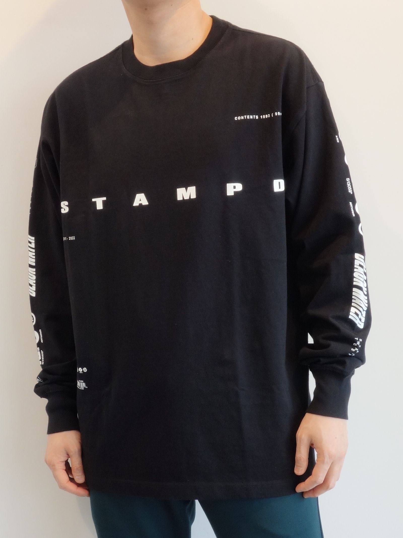 STAMPD - LS BLACK WATER RELAXED TEE / SLA-M2859LT /ビッグロンTEE 