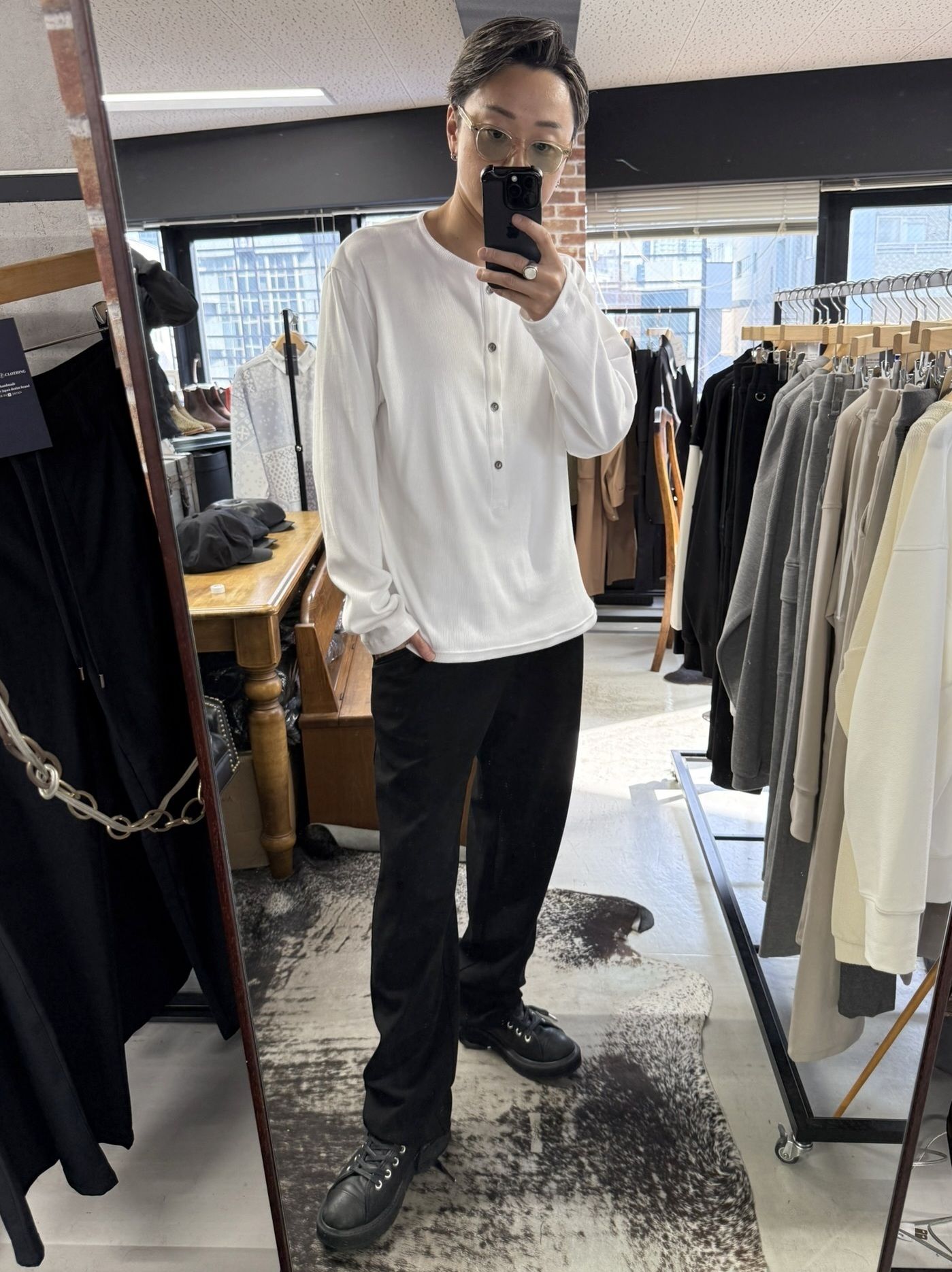 SEMI WIDE TUCK PANTS / RC41-ST-016WT / セミワイドタックパンツ / ブリスターブラック (7月下旬入荷予定)