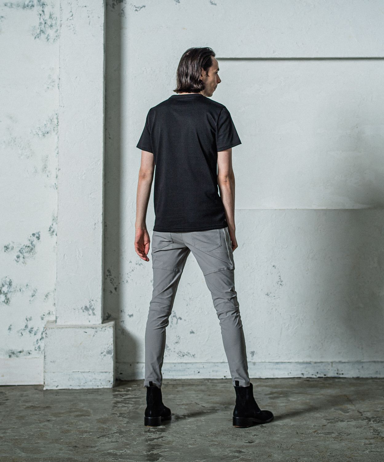 NSNF BASIC TEE / RC35-T-003 / メッセージロゴジャストTシャツ / ブラック