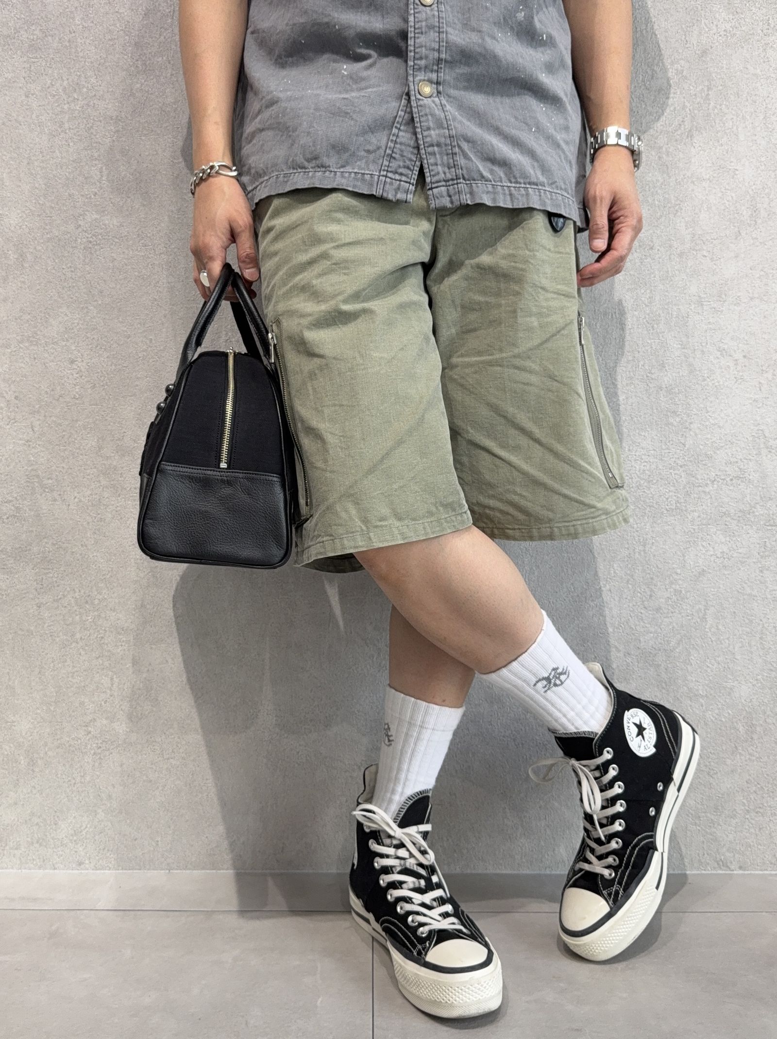 DENIM MINI BOSTON BAG / RC41-BAG-002RD / デニムミニボストンショルダーバッグ / ブラック