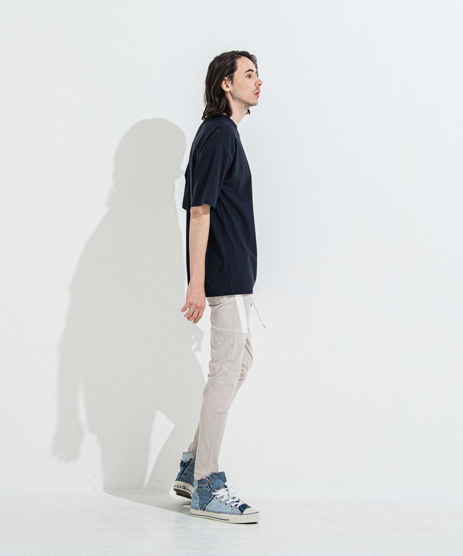 TYLER NYLON PANTS / RC36-ST-026 / レザーラインナイロンパンツ / グレージュ