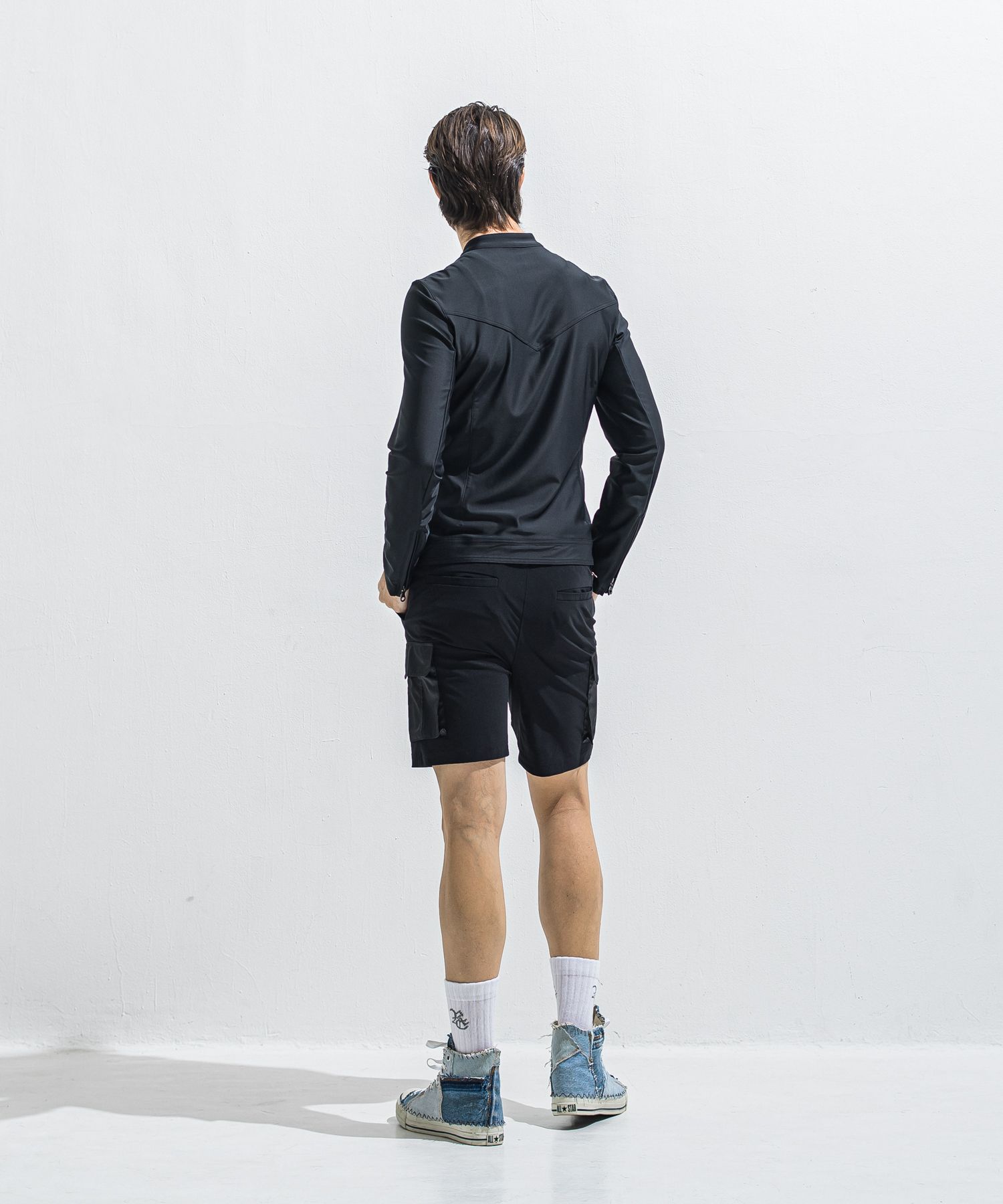 DARRELL CARGO SHORTS / RC40-HP-005 / ナイロンカーゴショーツ / ブラック (6月上旬入荷予定)